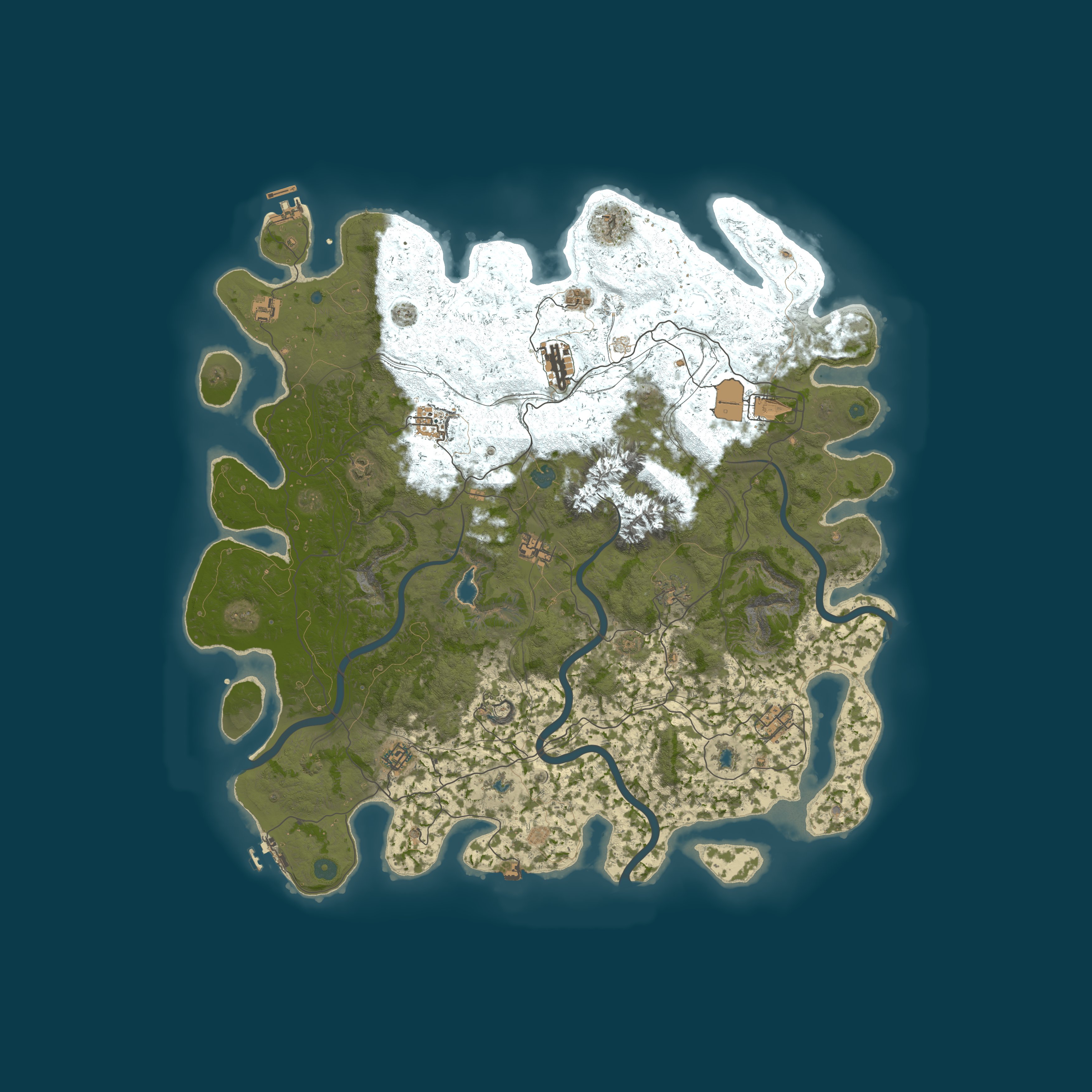 Procedural Map, size 5015, seed 1