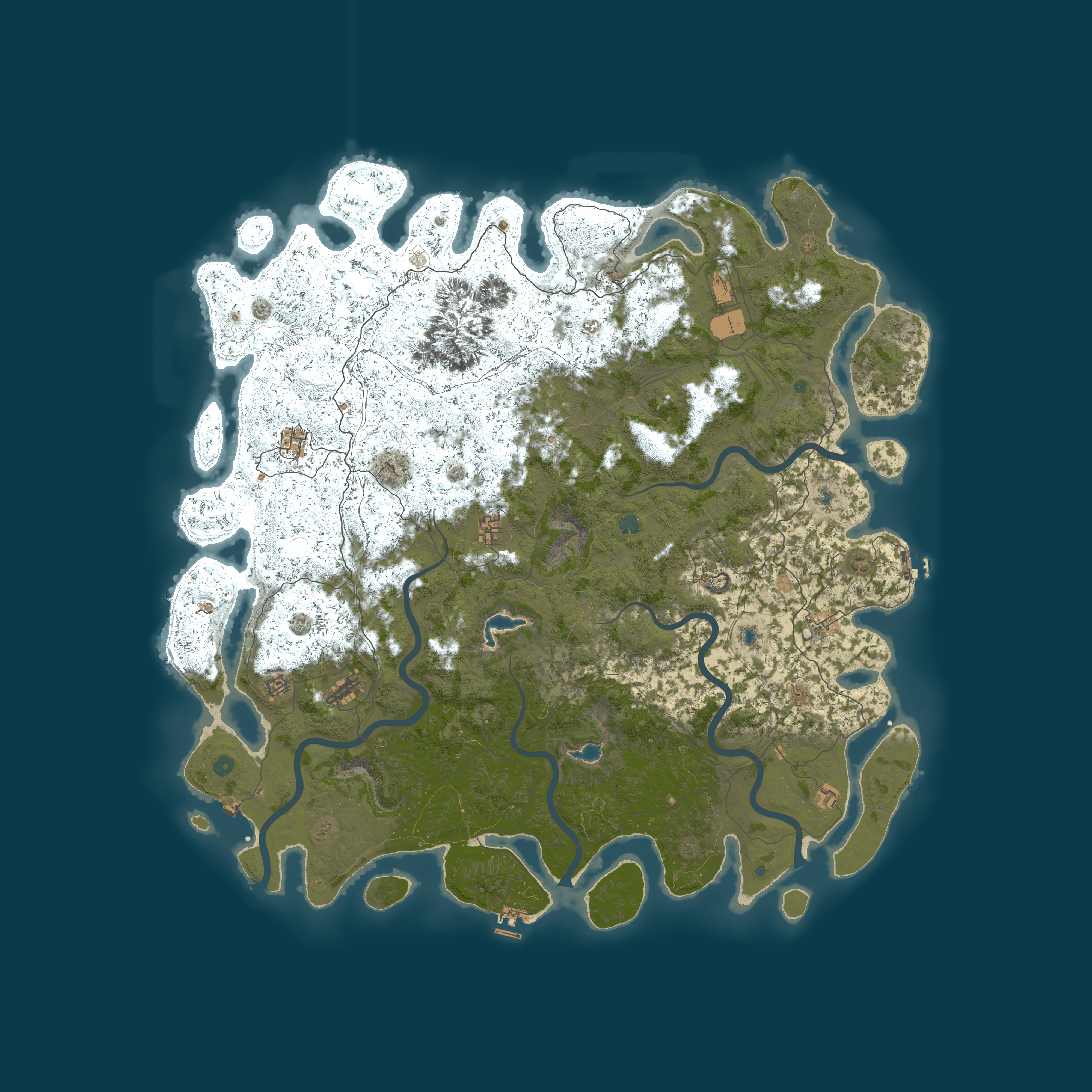 Procedural Map, size 6000, seed 1686125734