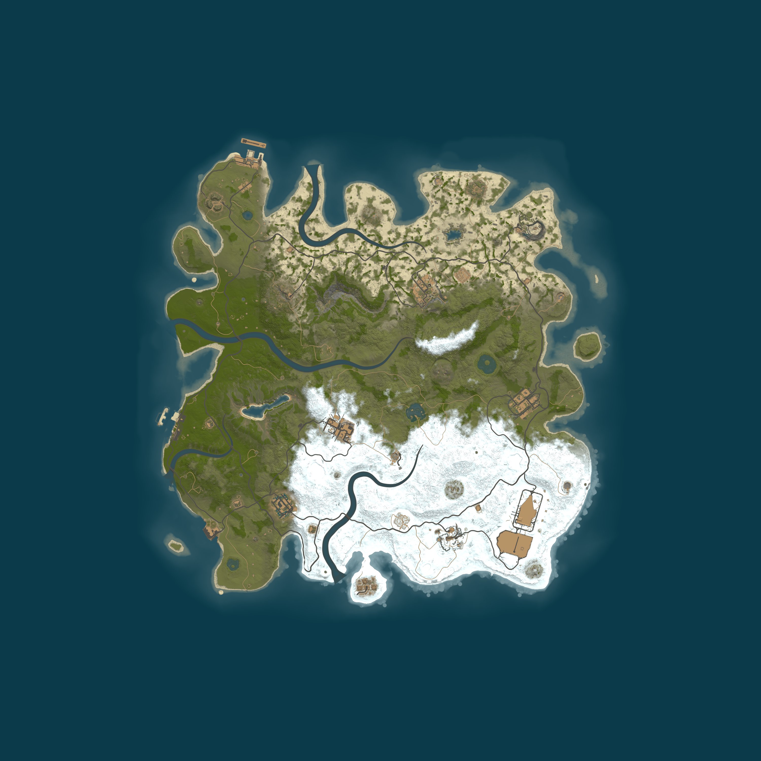 Map for A Shockbyte x Discord Production Rust Server