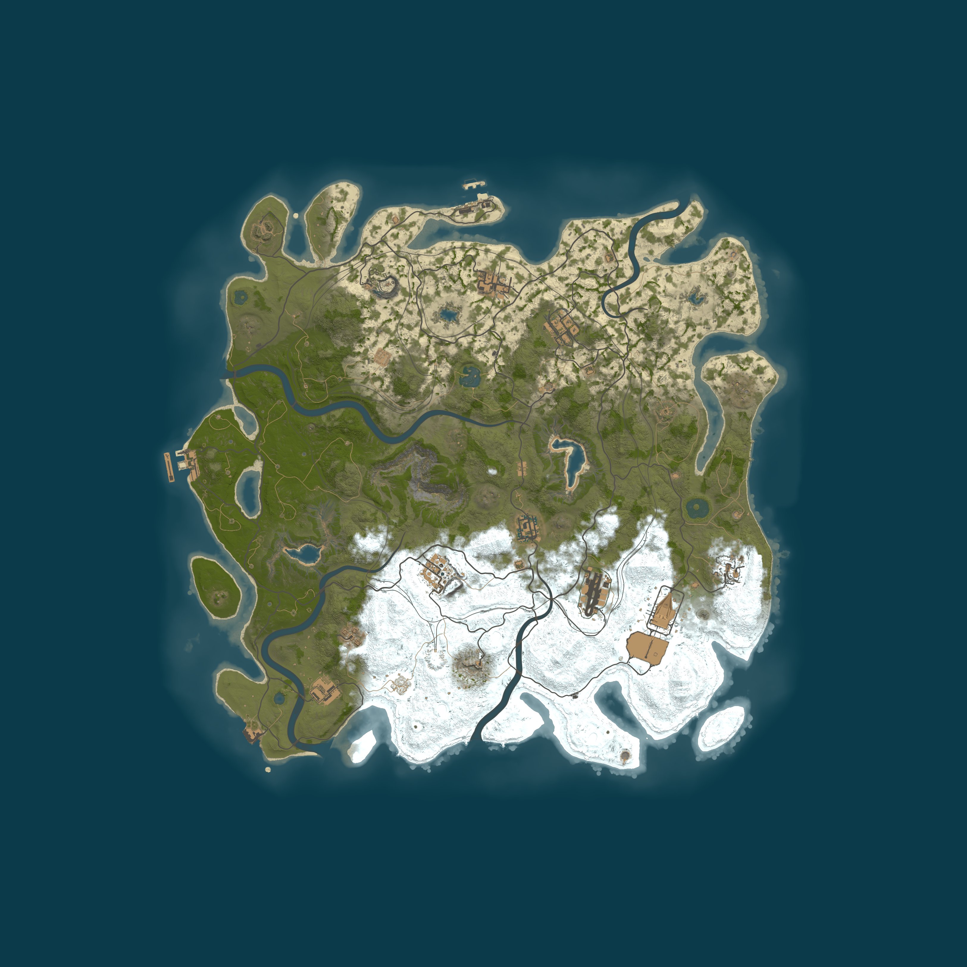 Procedural Map, size 4500, seed 2000244308