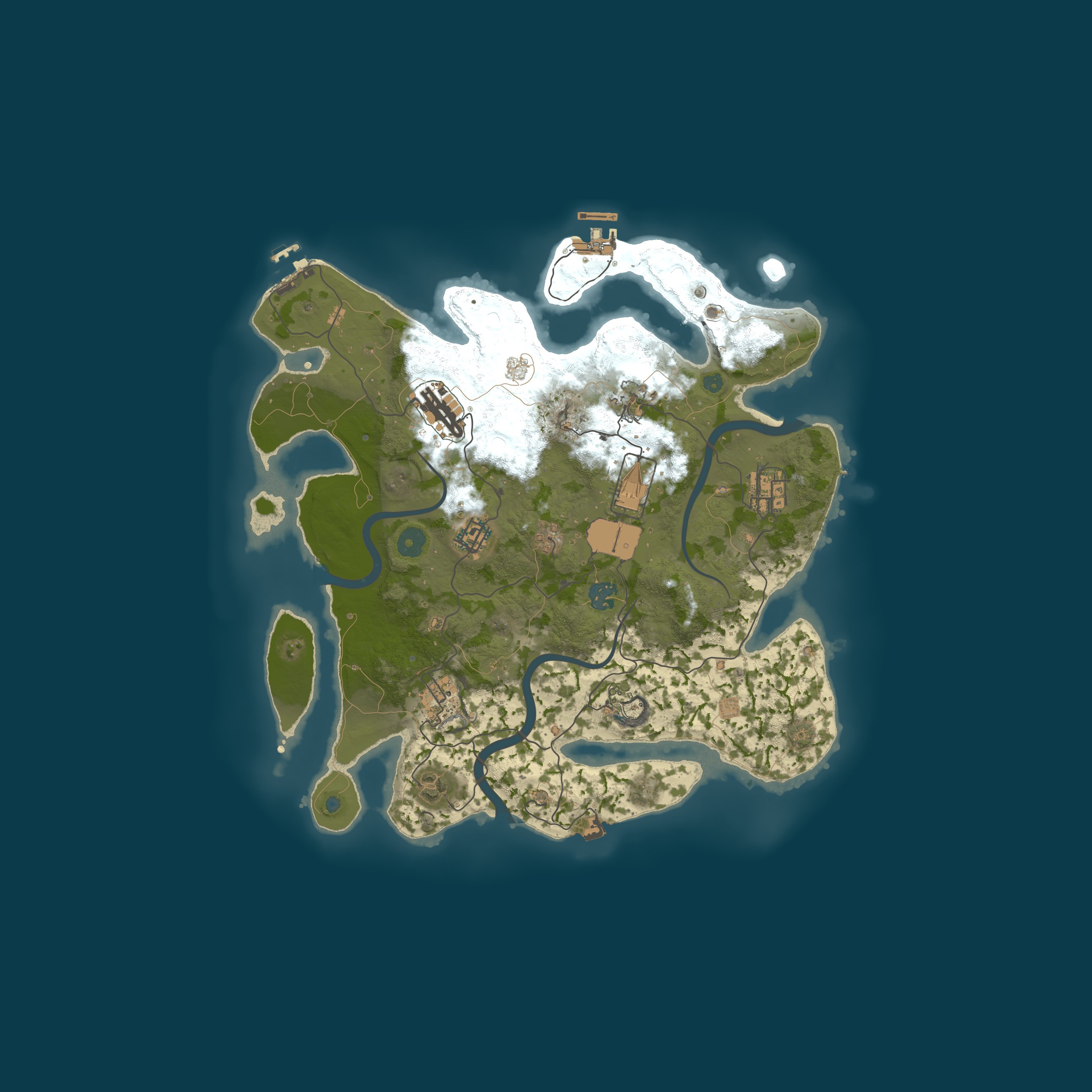Map for ScrambleZAR PVE | XP | Raidable Bases | Events