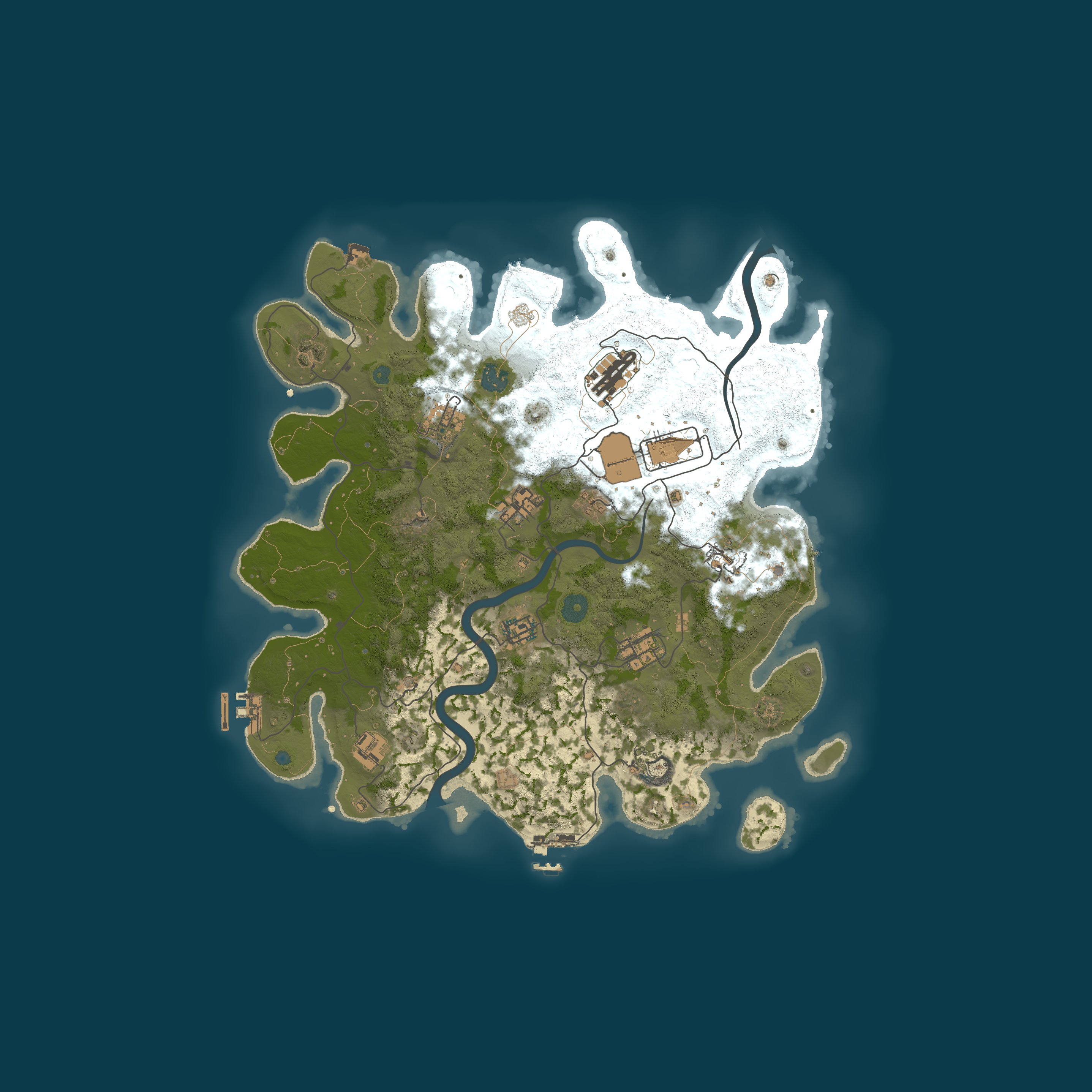 Procedural Map, size 3750, seed 311784922