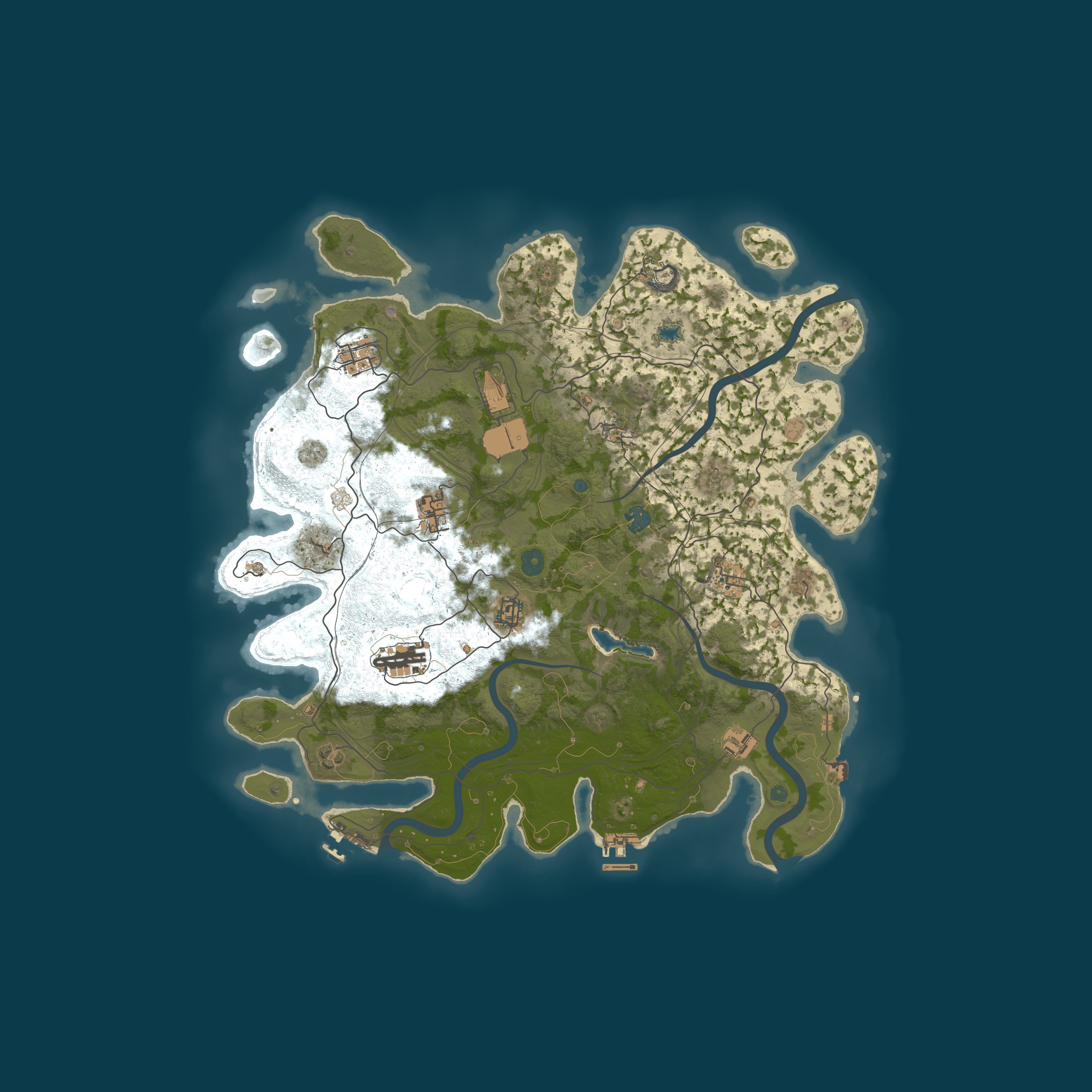 Procedural Map, size 4250, seed 100461877
