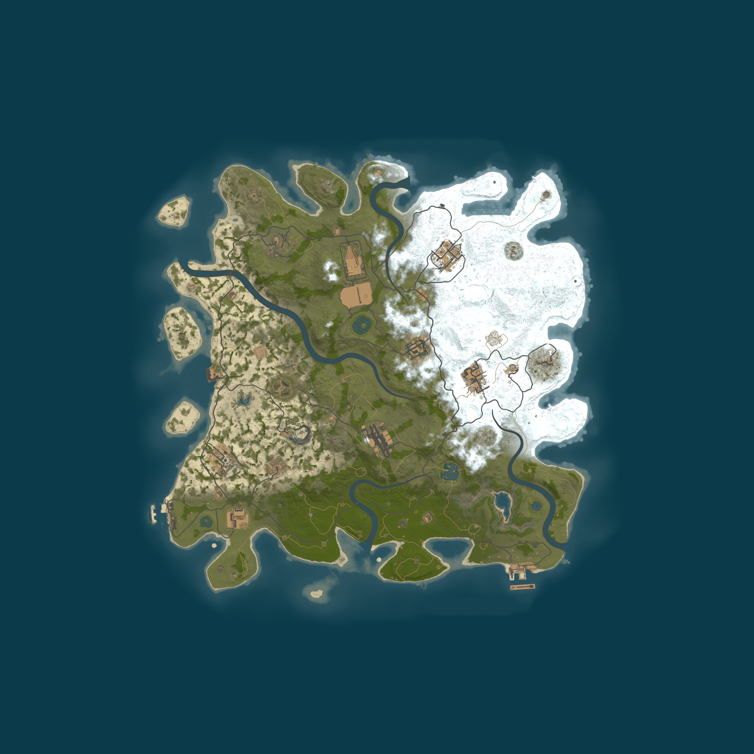 Procedural Map, size 4050, seed 1026194113