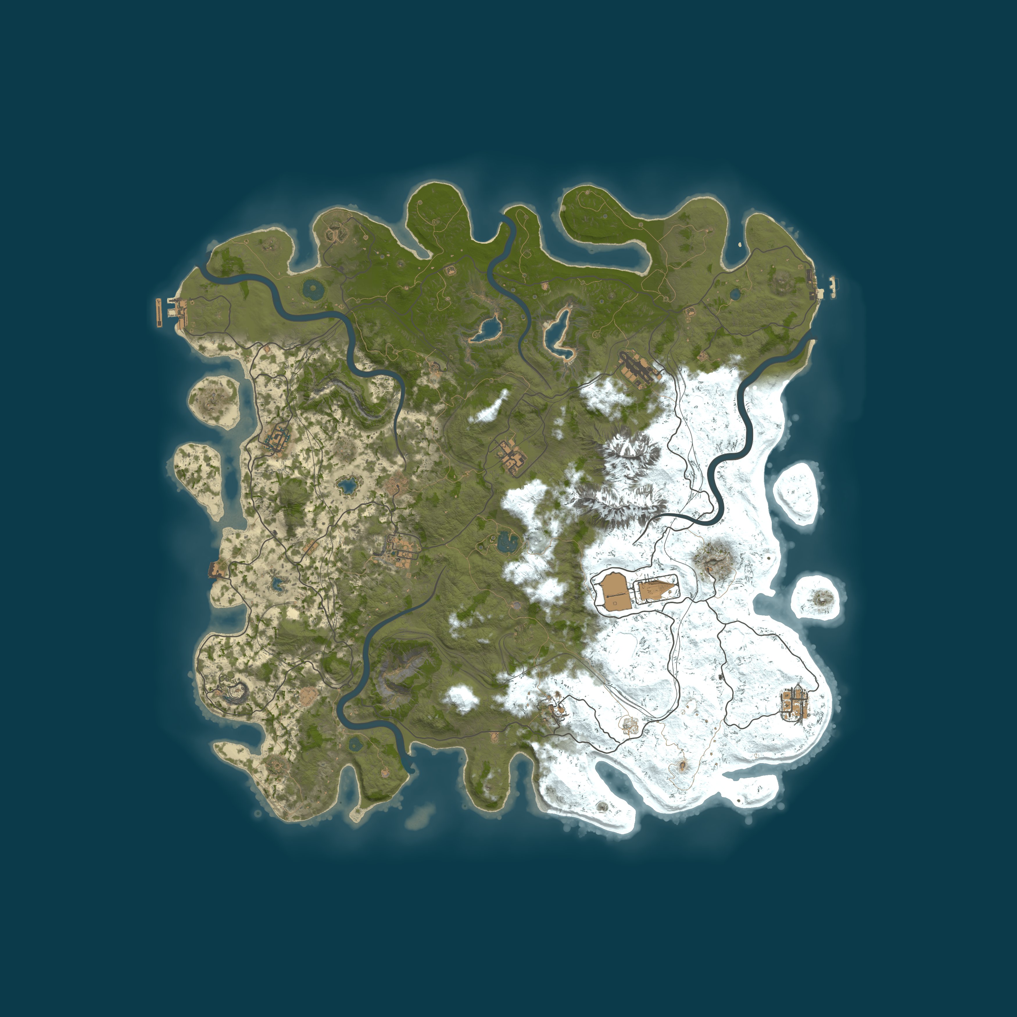 Custom Map, size 5000, seed 1842382370