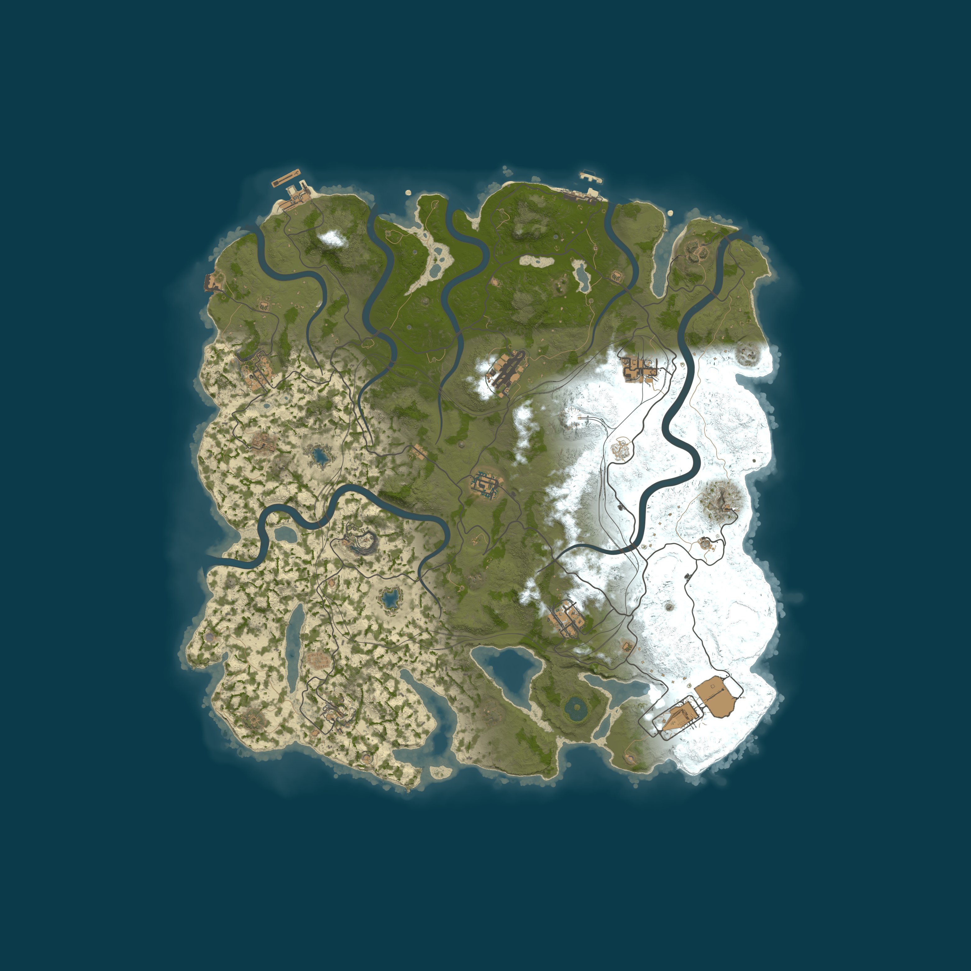 Map for [US] Rust in Peace - 2x Vanilla Fridays | Shared BPs | Max 8