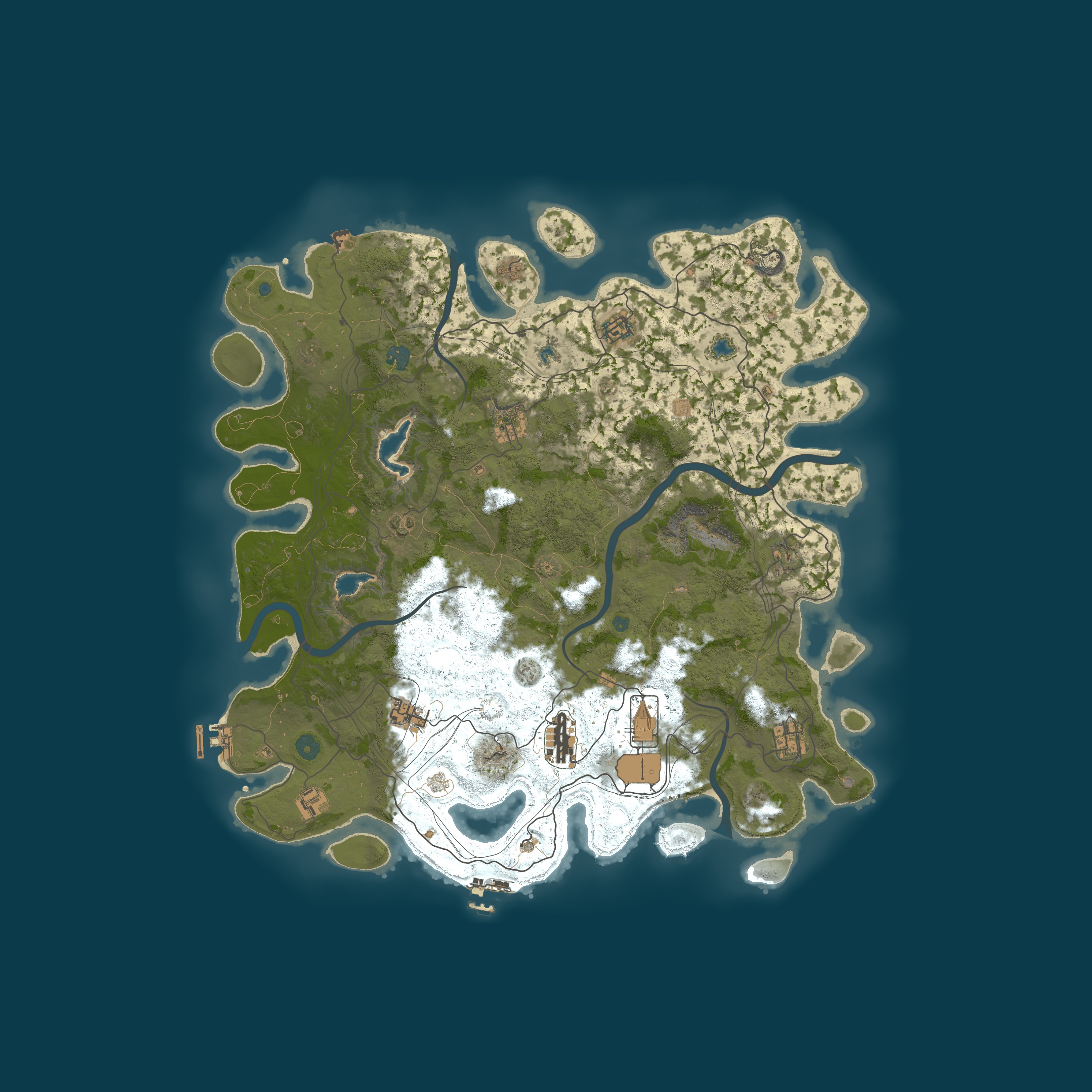 Map for !Crustacean Club 5x|PvE|Shop|SkillTree|RaidBases|Dungeons|NoVIP