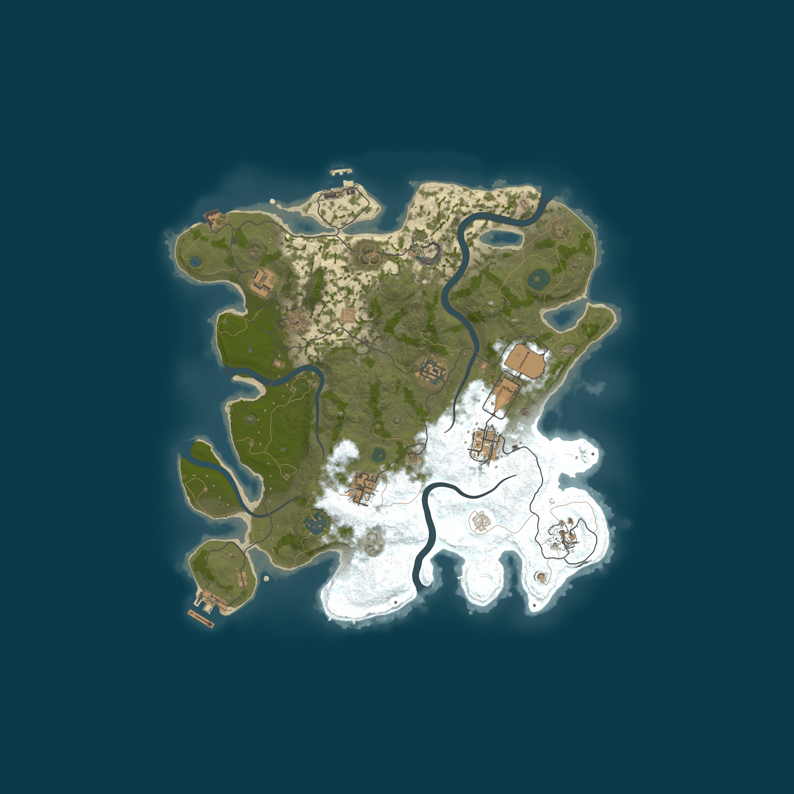 Map for Crazy Rust 2x Vanilla+ | Solo/Duo/Trio | Noob Friendly