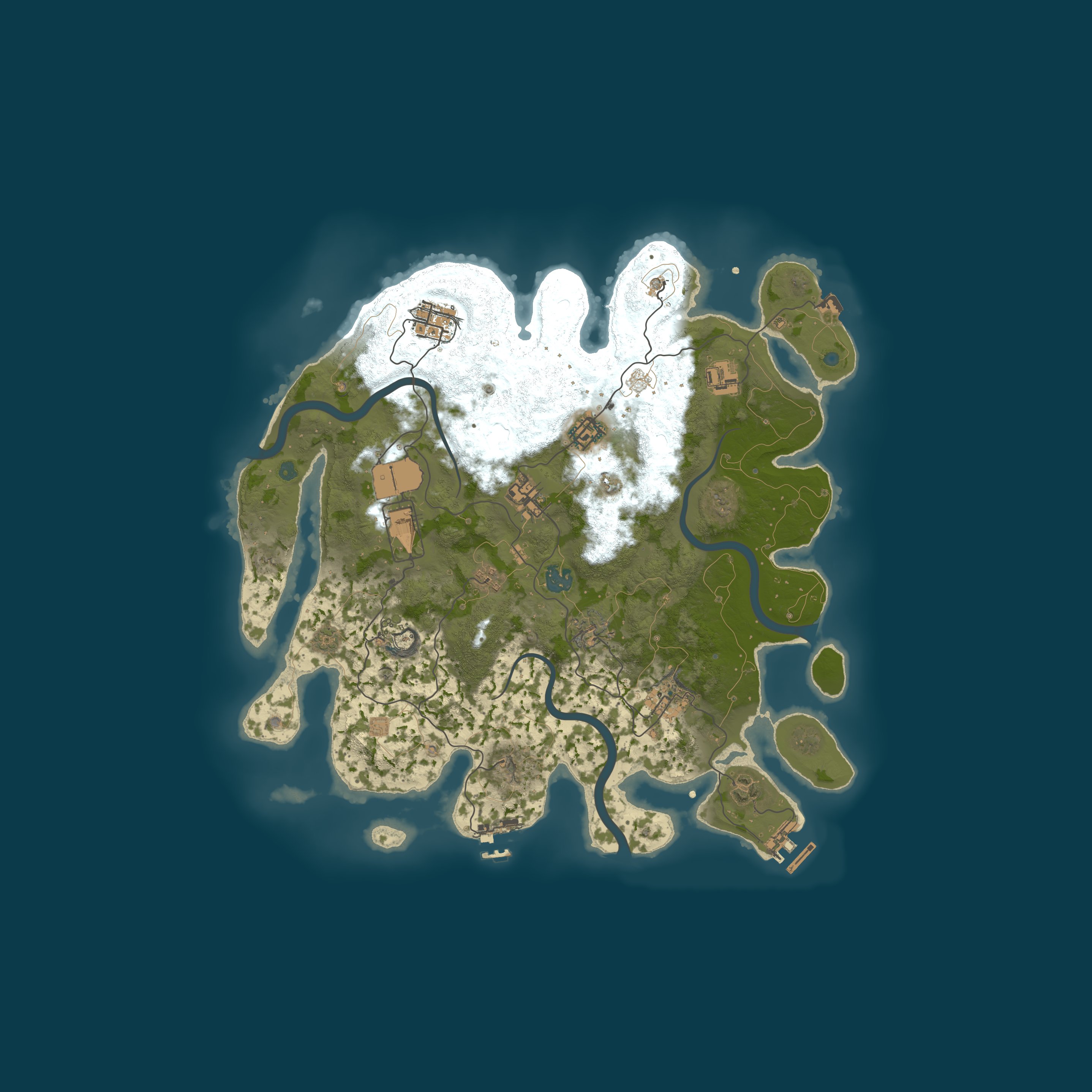 Procedural Map, size 3750, seed 438788
