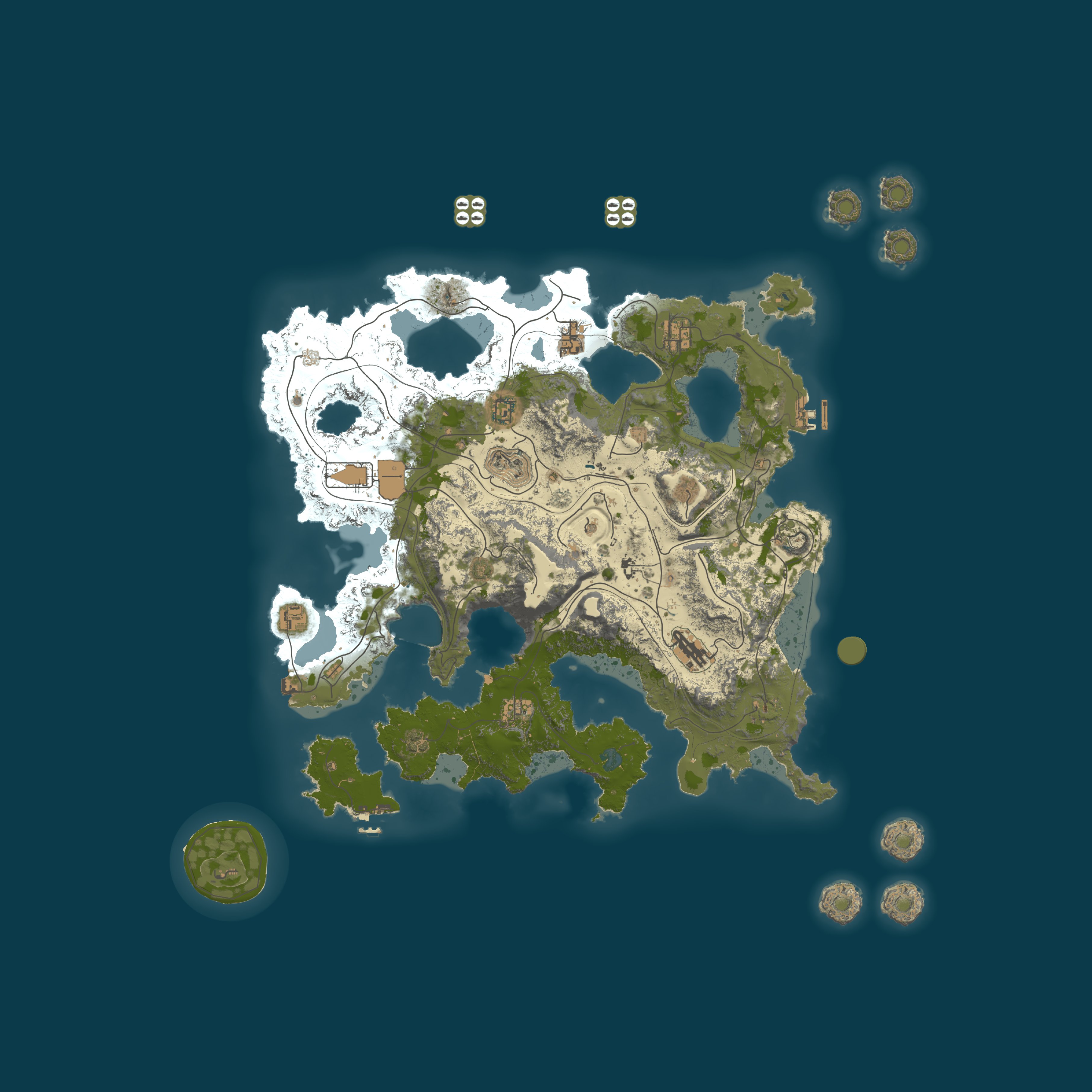 Procedural Map, size 5250, seed 1337