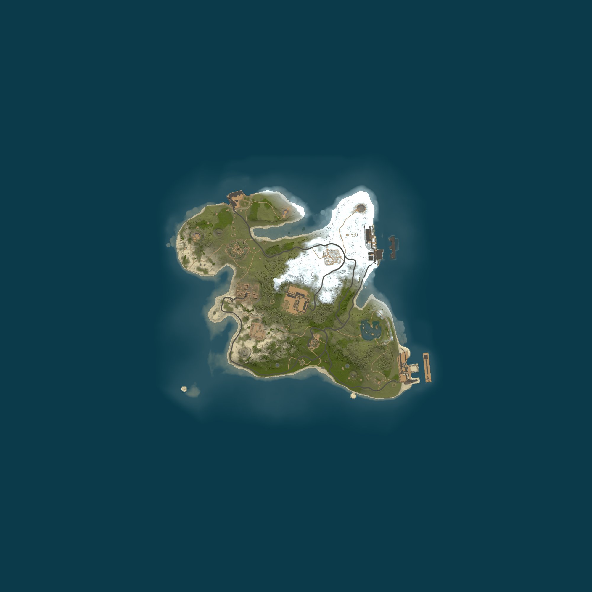 Rust — Bản đồ ngẫu nhiên 2000, seed 1337
