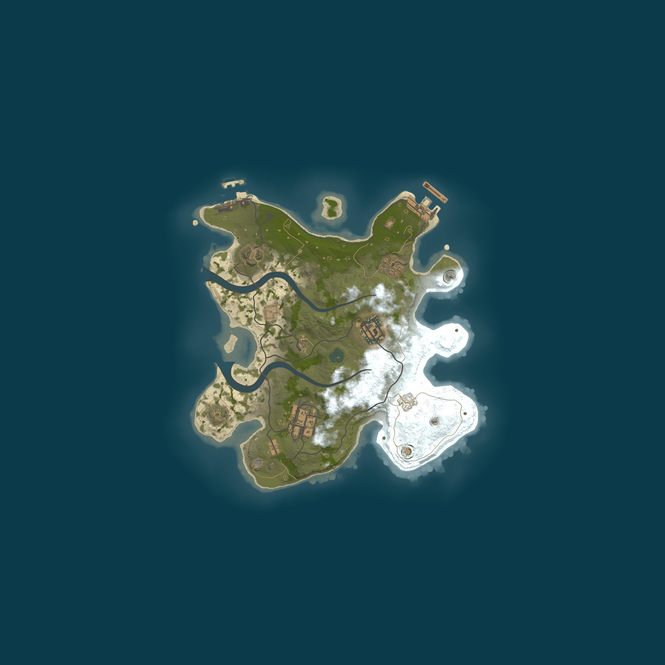 Map for ★ ORIGEN RUST ★ [VANILLA+] ★ x2 LOOT ★ CLANS ★ TP/HOM