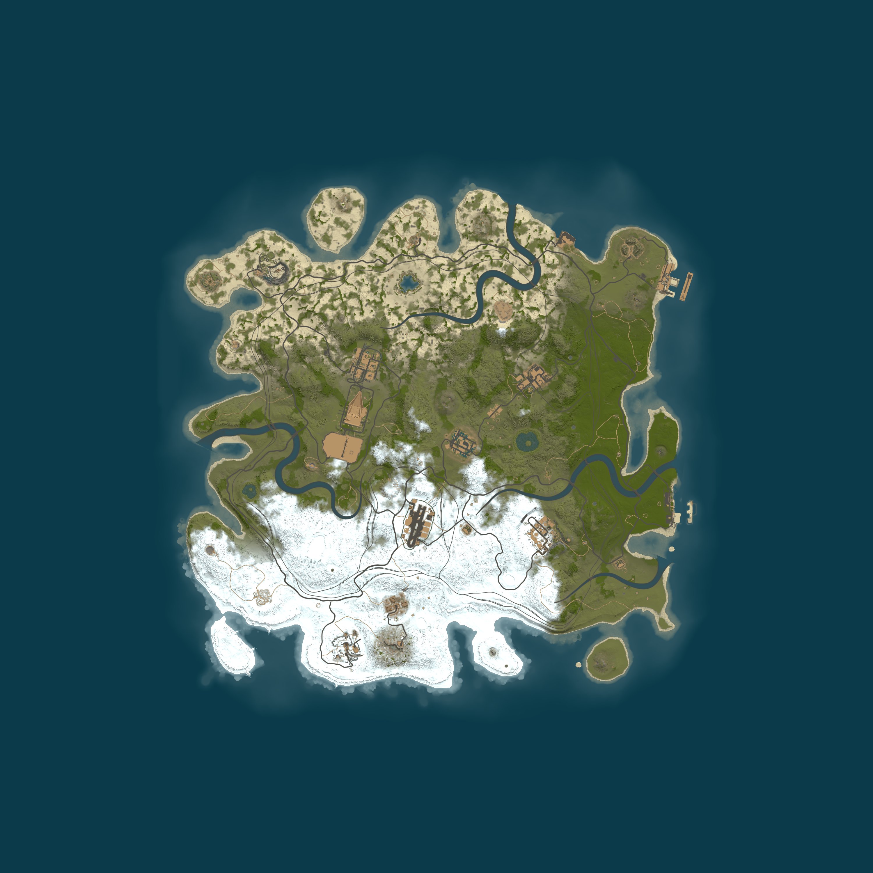 Map for Chill Rust | Solo/Duo | No KOS/Raid | NOOB FRIENDLY