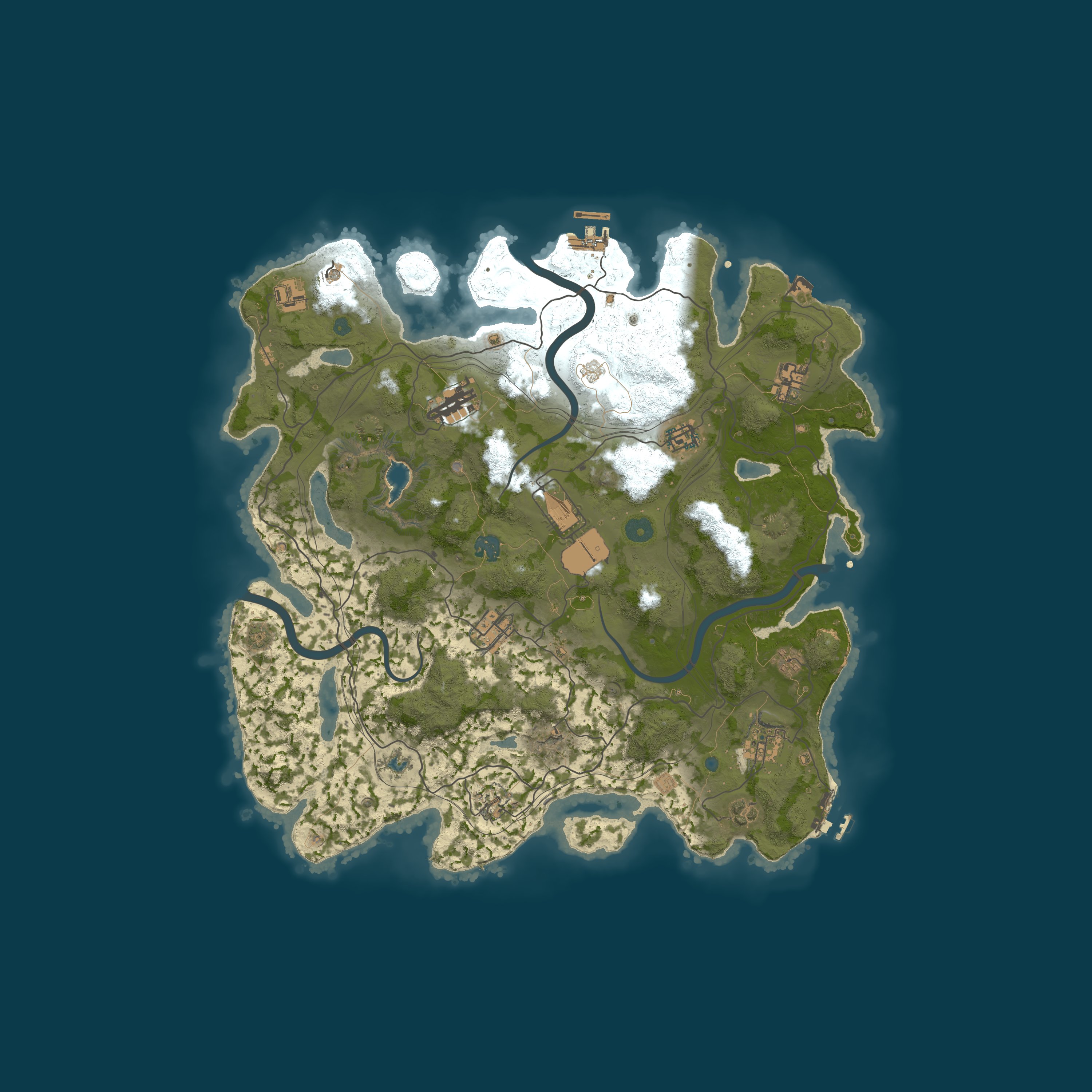 Map for Rust4Noobs | Solo only | Softcore 50% Bi-Weekly | No BP Wipe