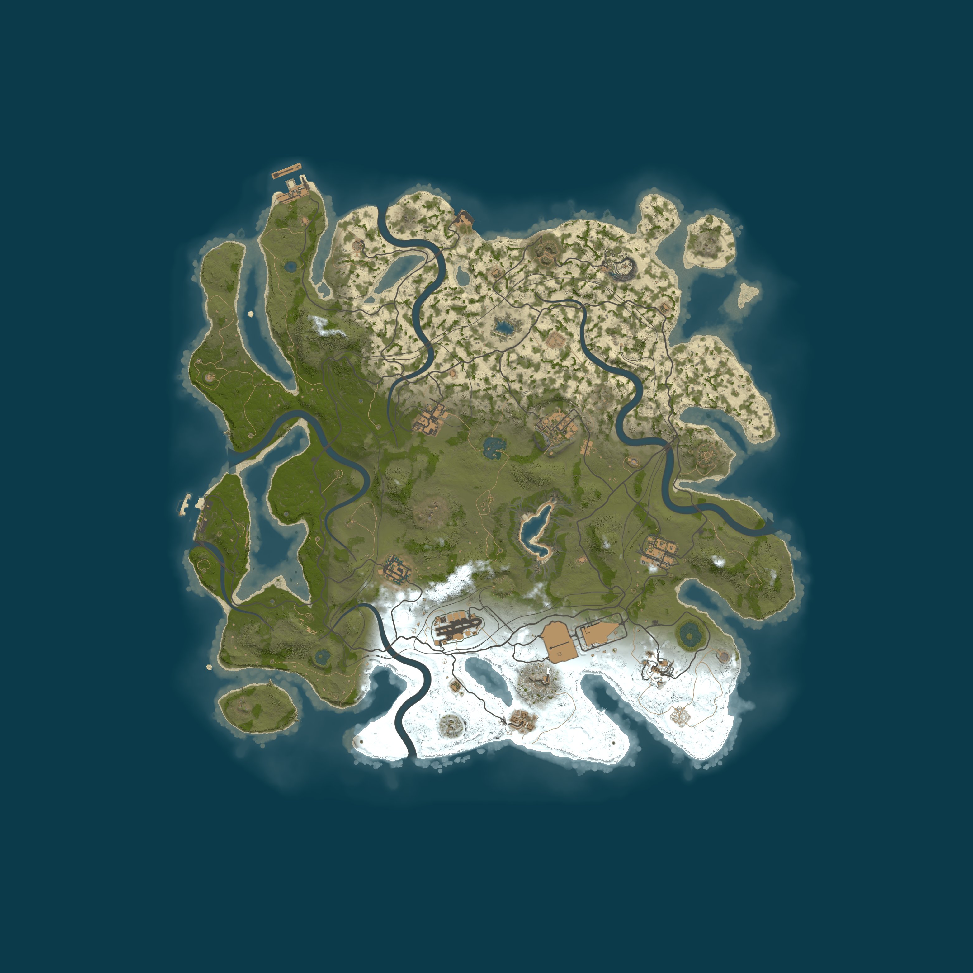 Map for MONDAY x2 | GGRust #2 | Для новичков 2x