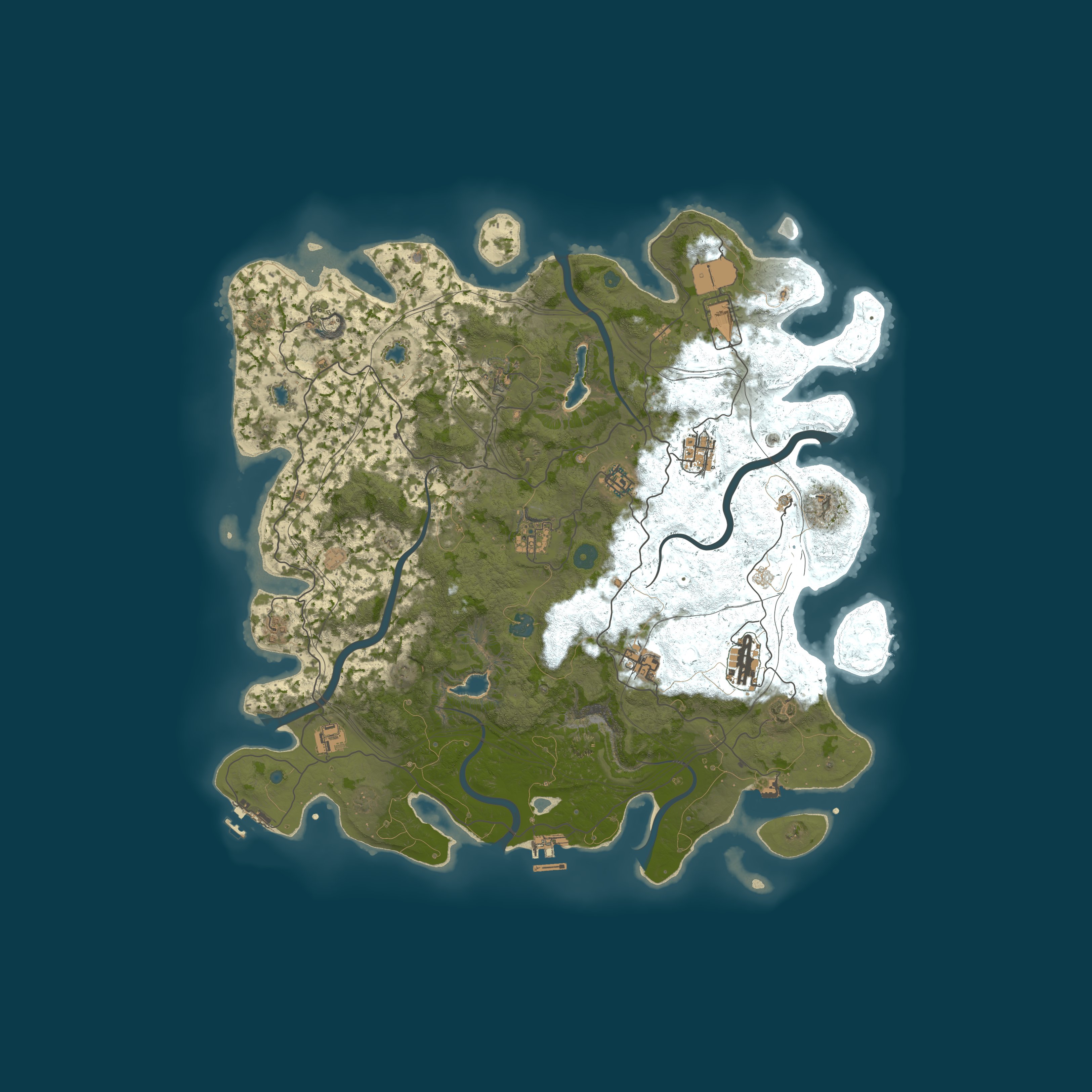 Procedural Map, size 4500, seed 1158722176