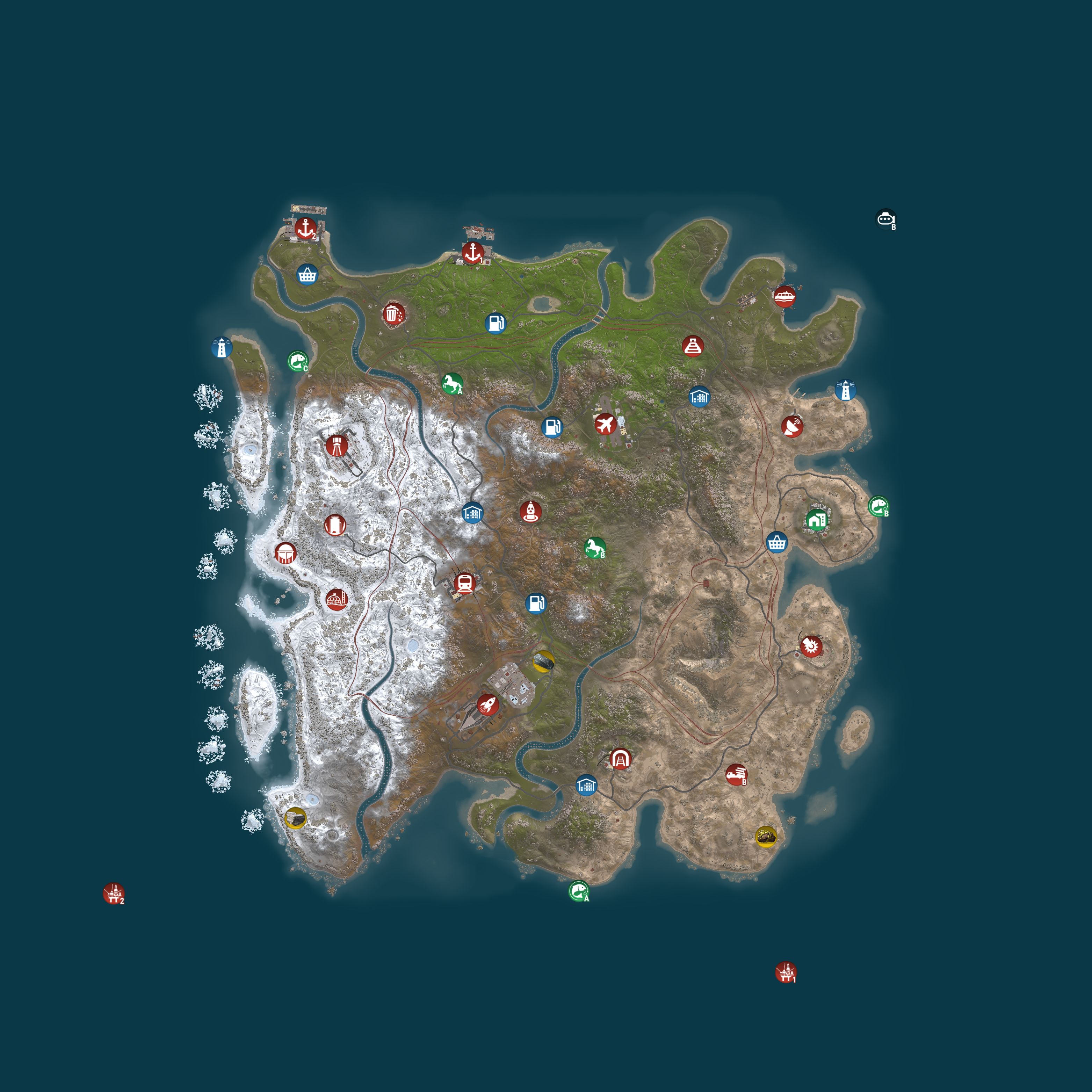 Map for Magic Rust #20 — Vanilla 2x | Pyccкий