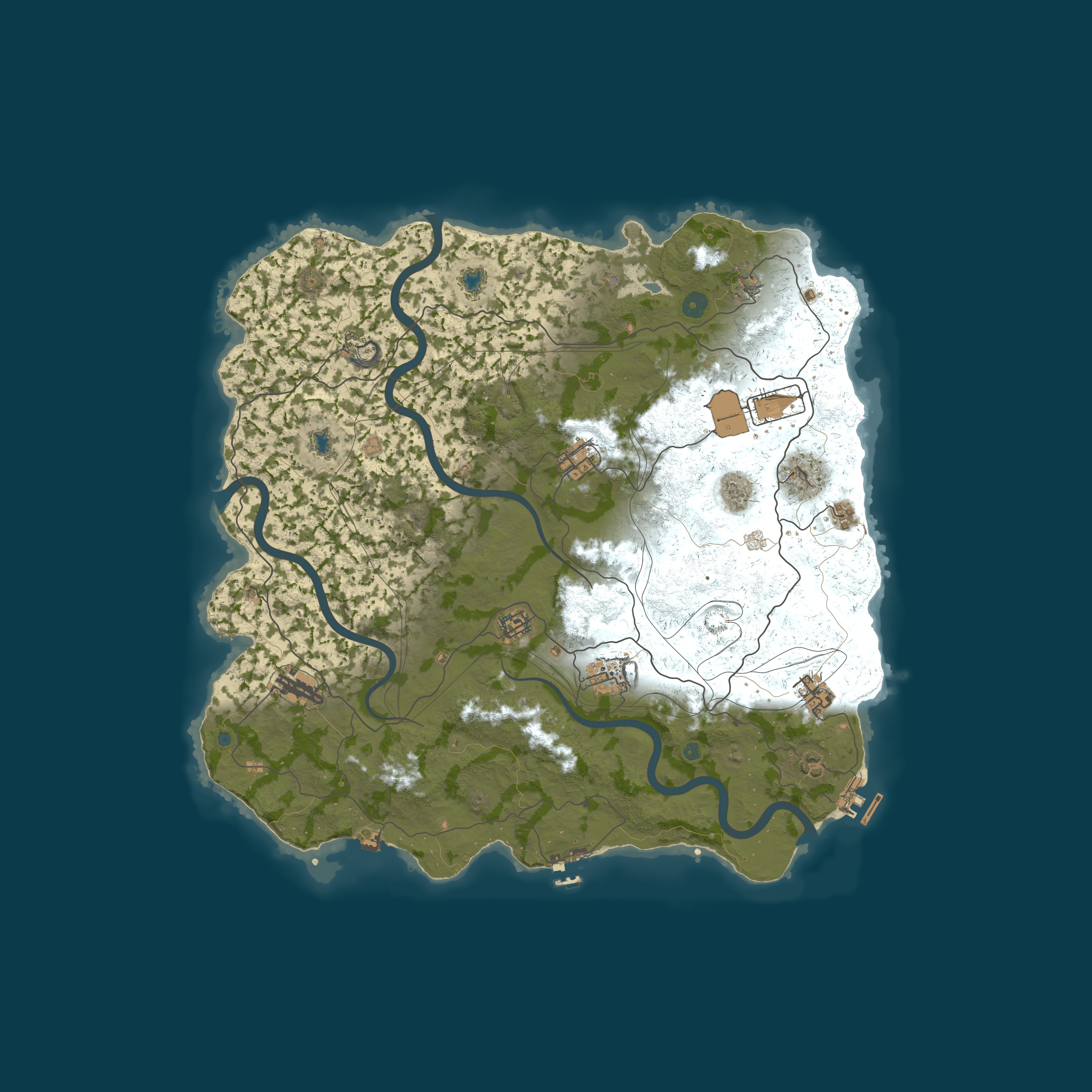 Custom Map, size 4250, seed 1337