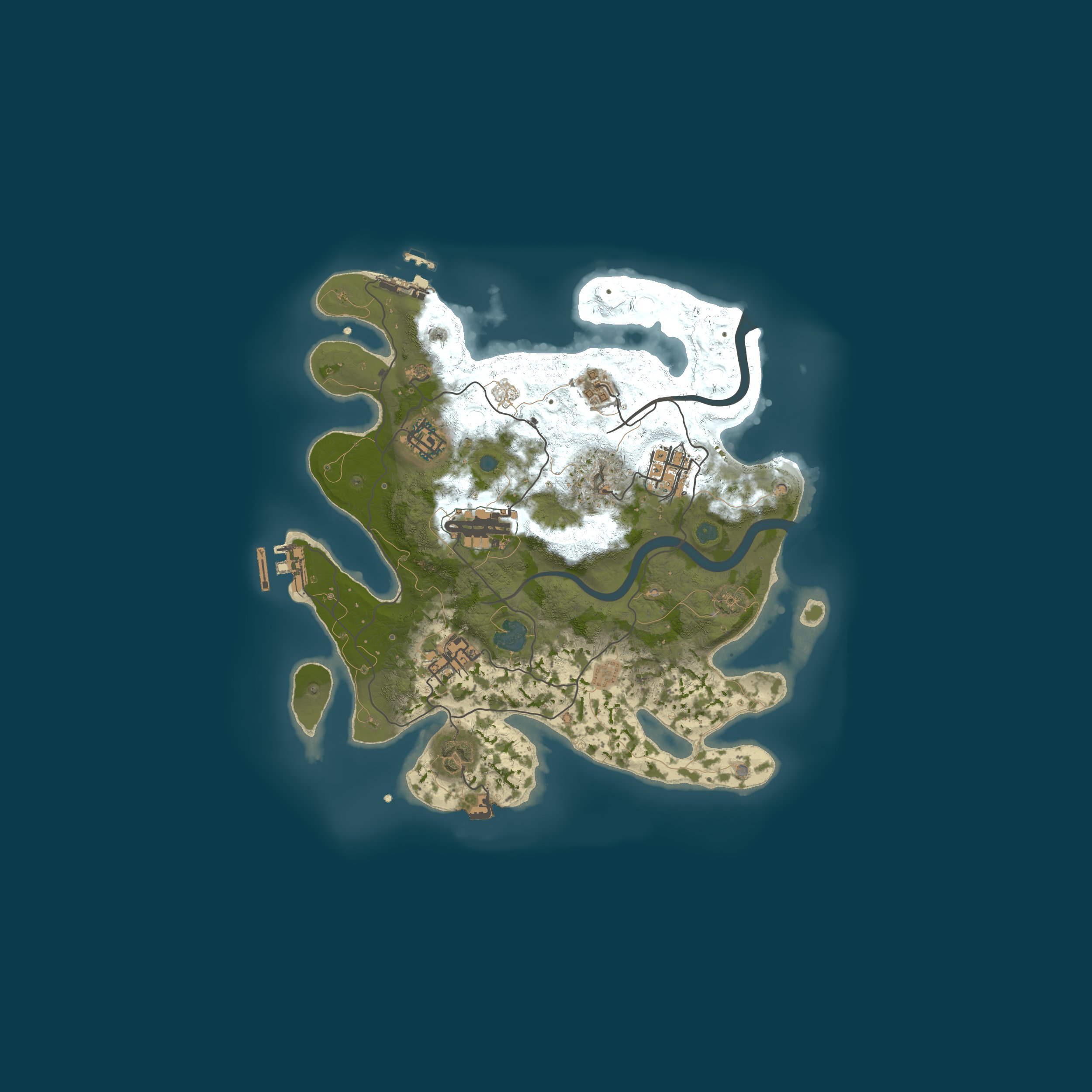 Procedural Map, size 3000, seed 32771049