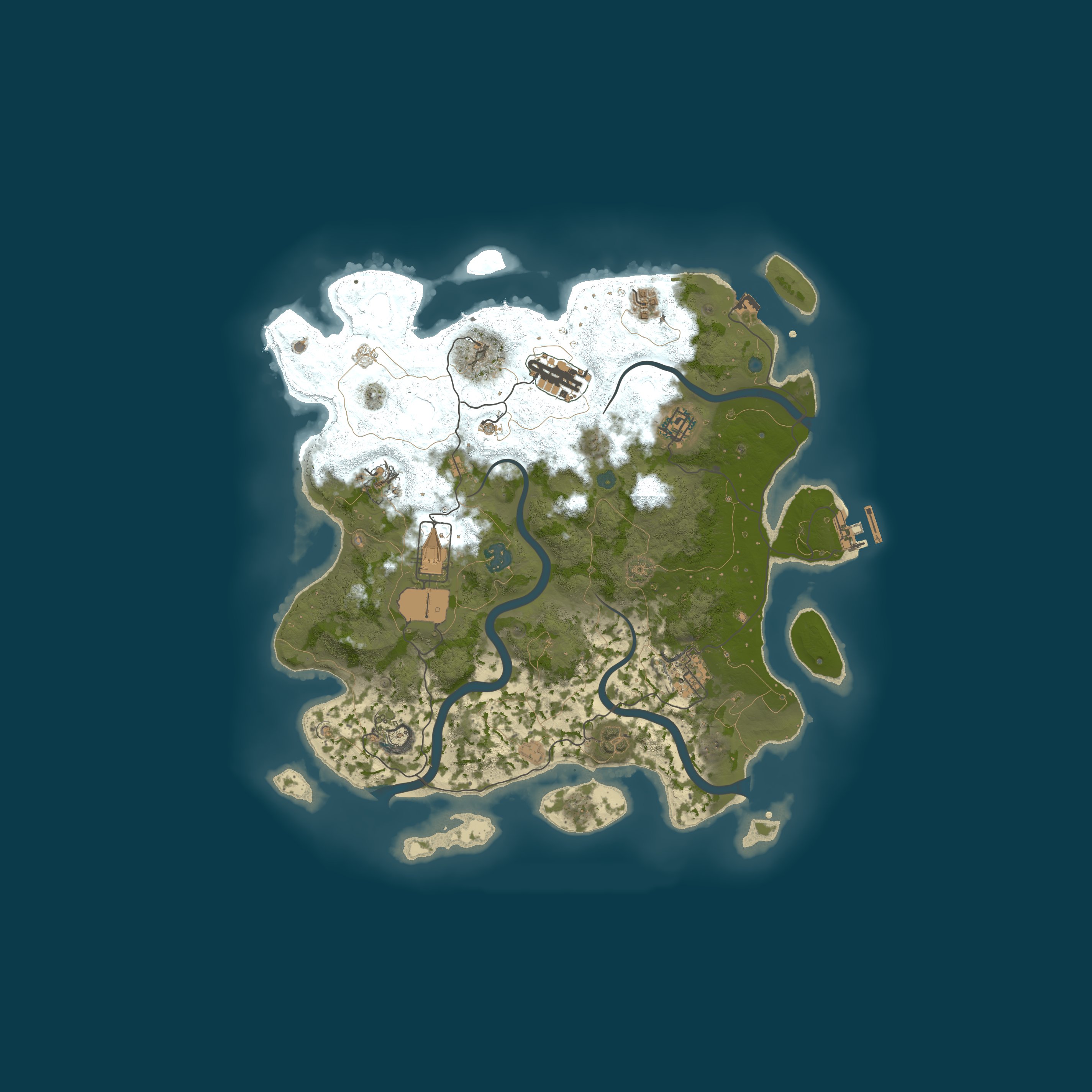 Map for RU RUST by Mr. Ford - ТОЛЬКО ДЛЯ НОВИЧКОВ