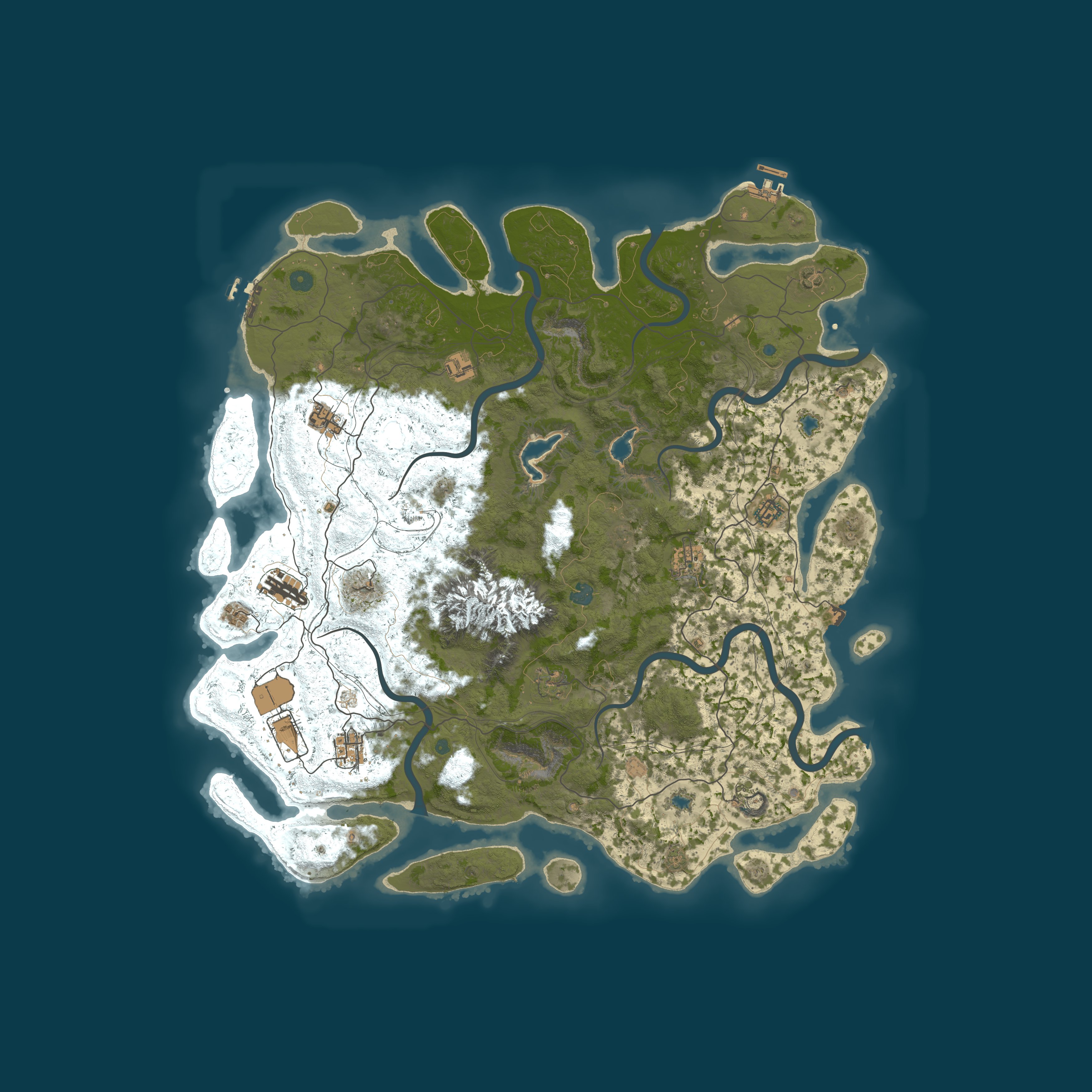 Map for CANADA WEST - PvP Zones | Softcore
