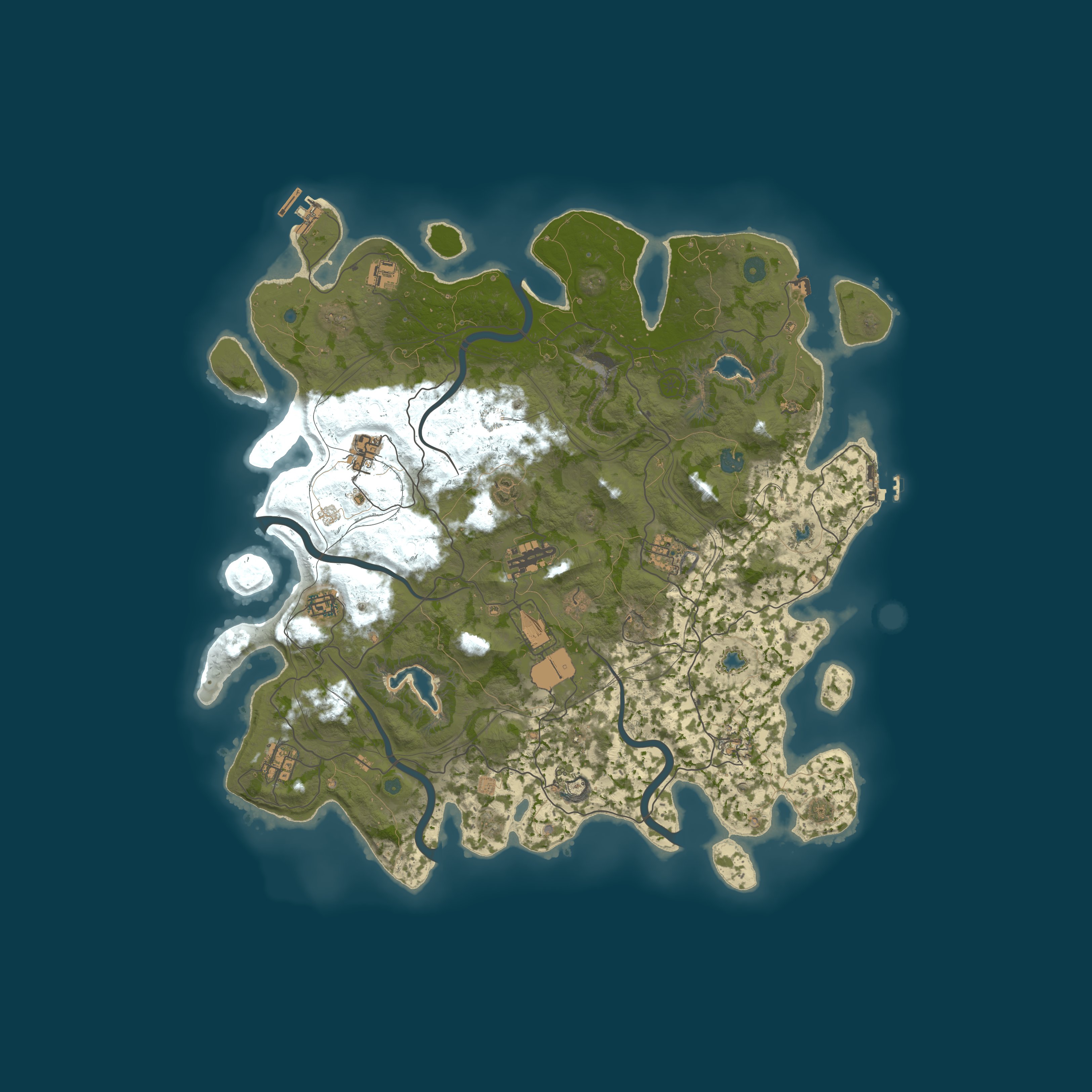 Map for [SEA] RustEZ Survival PvE | No Decay | No Raiding | No Killing