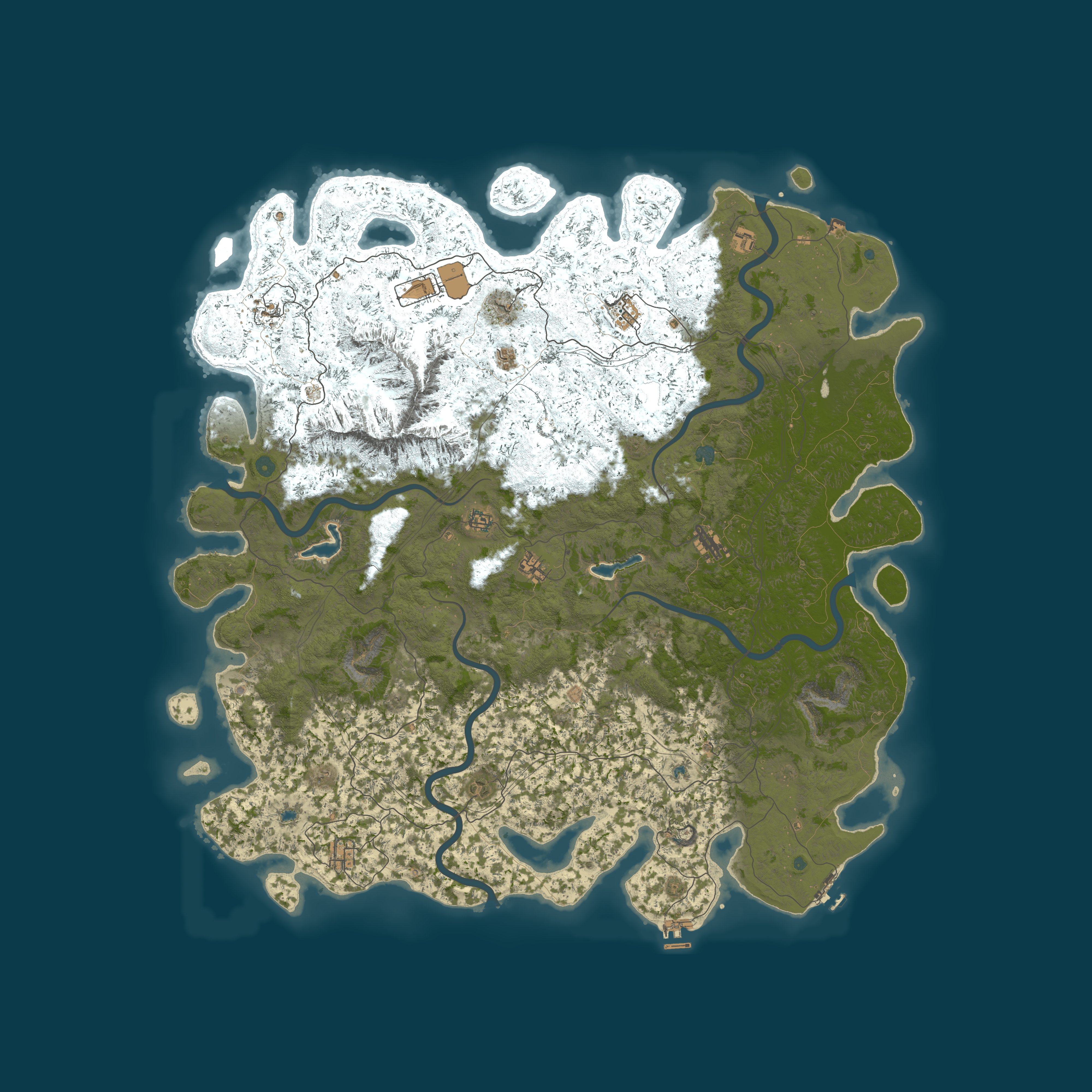 Procedural Map, size 6000, seed 97679012