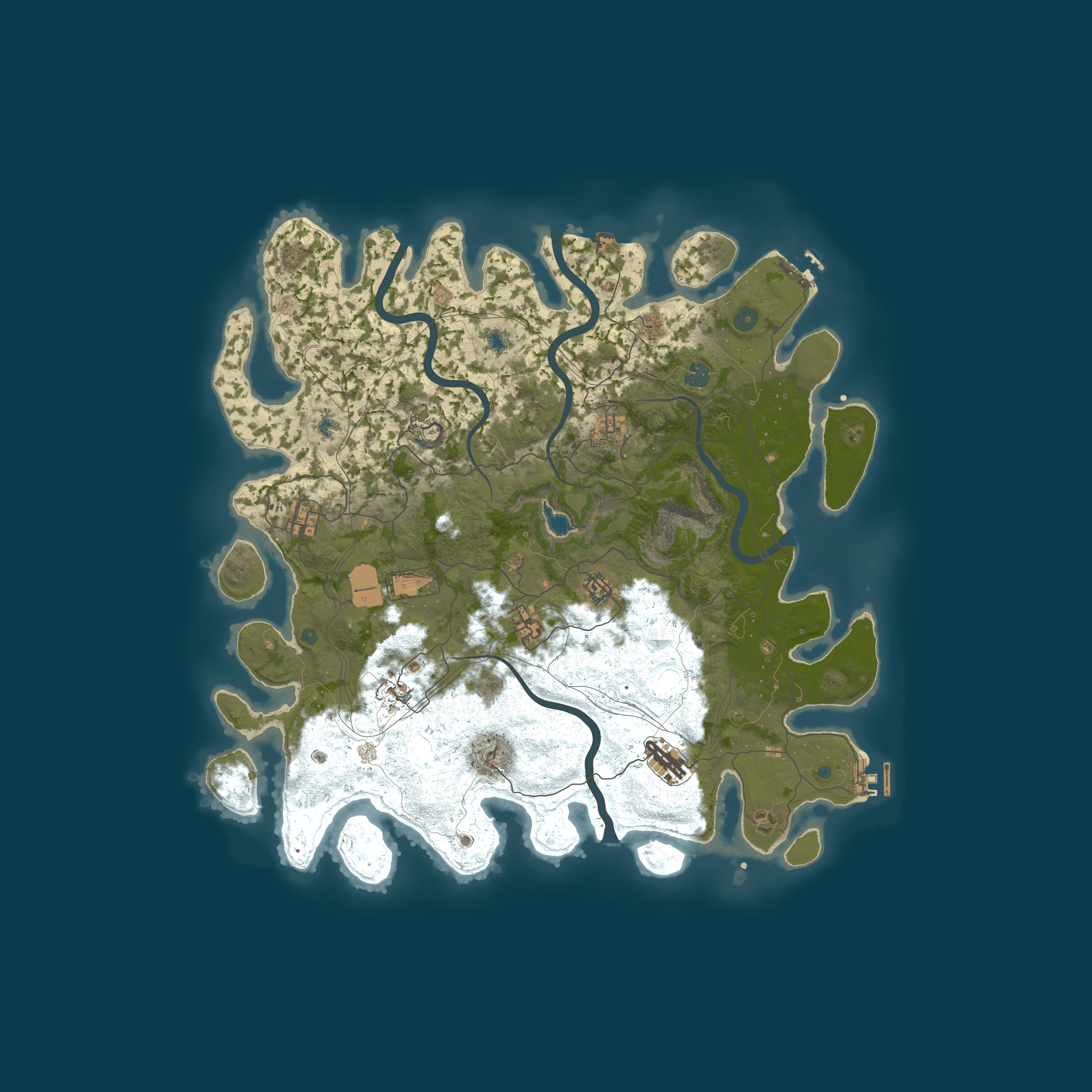 Map for A Shockbyte Rust Server