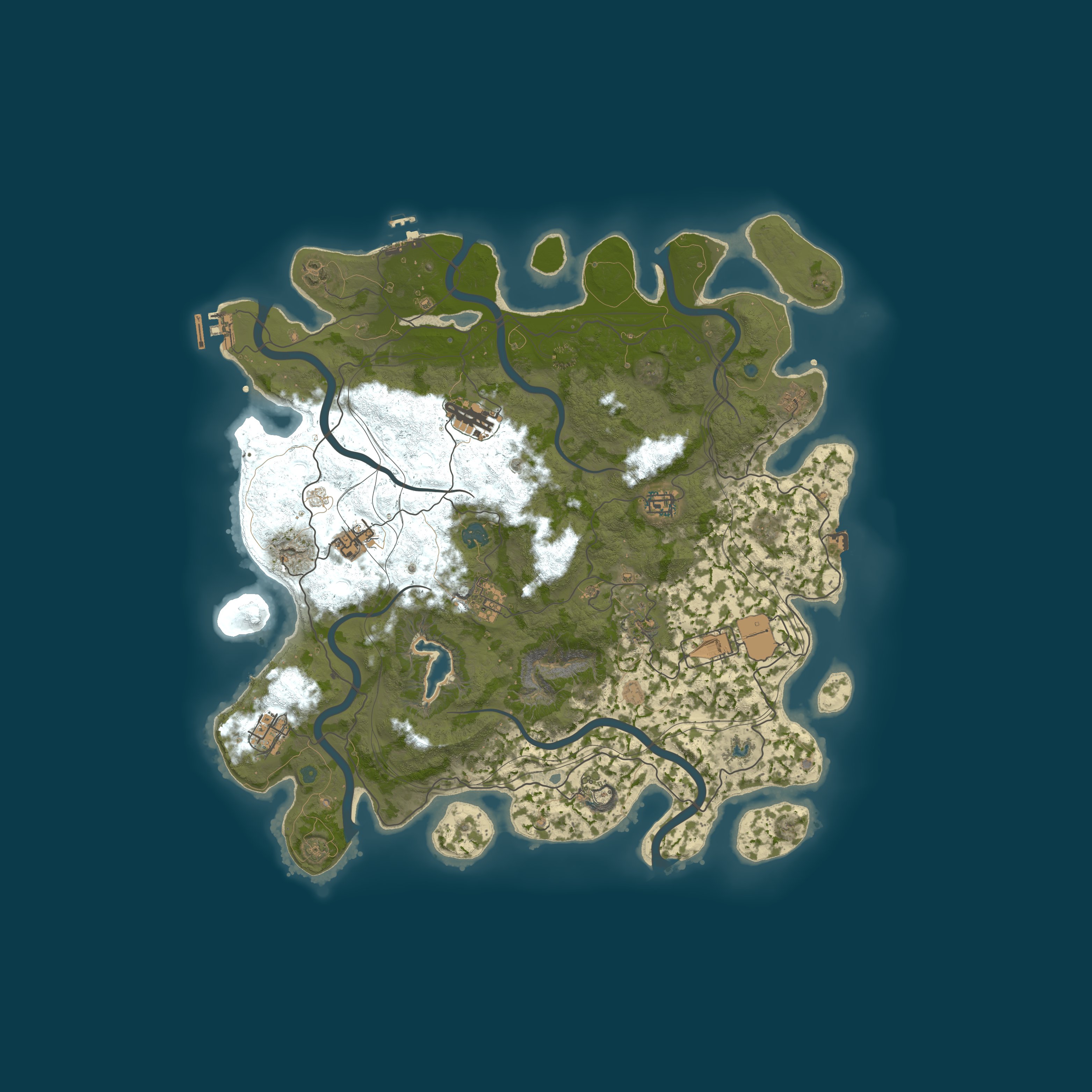 Map for 'The Island' Rust - [New Players Welcome]