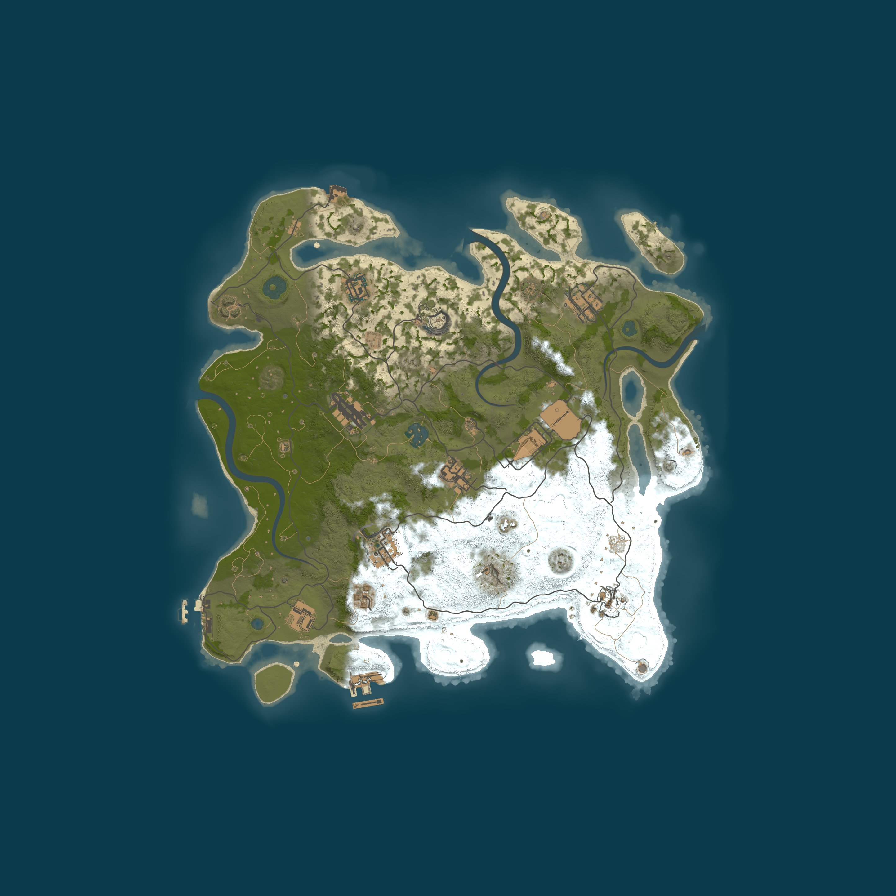 Procedural Map, size 3778, seed 481981