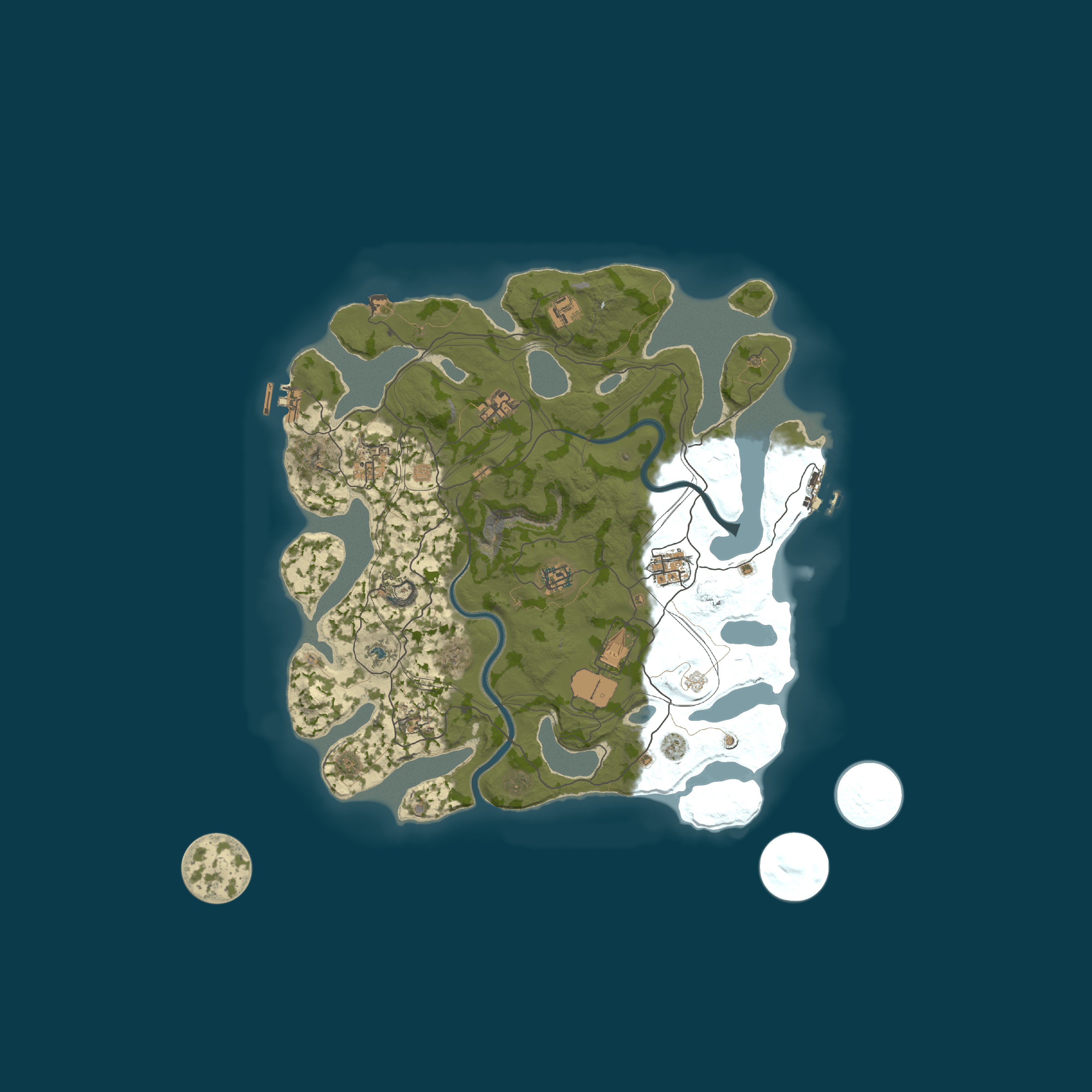 Map for EU|AndysolAM 10x No BPs Solo/Duo/Trio|PVP|Shop|Loot+|Kits|Raid+