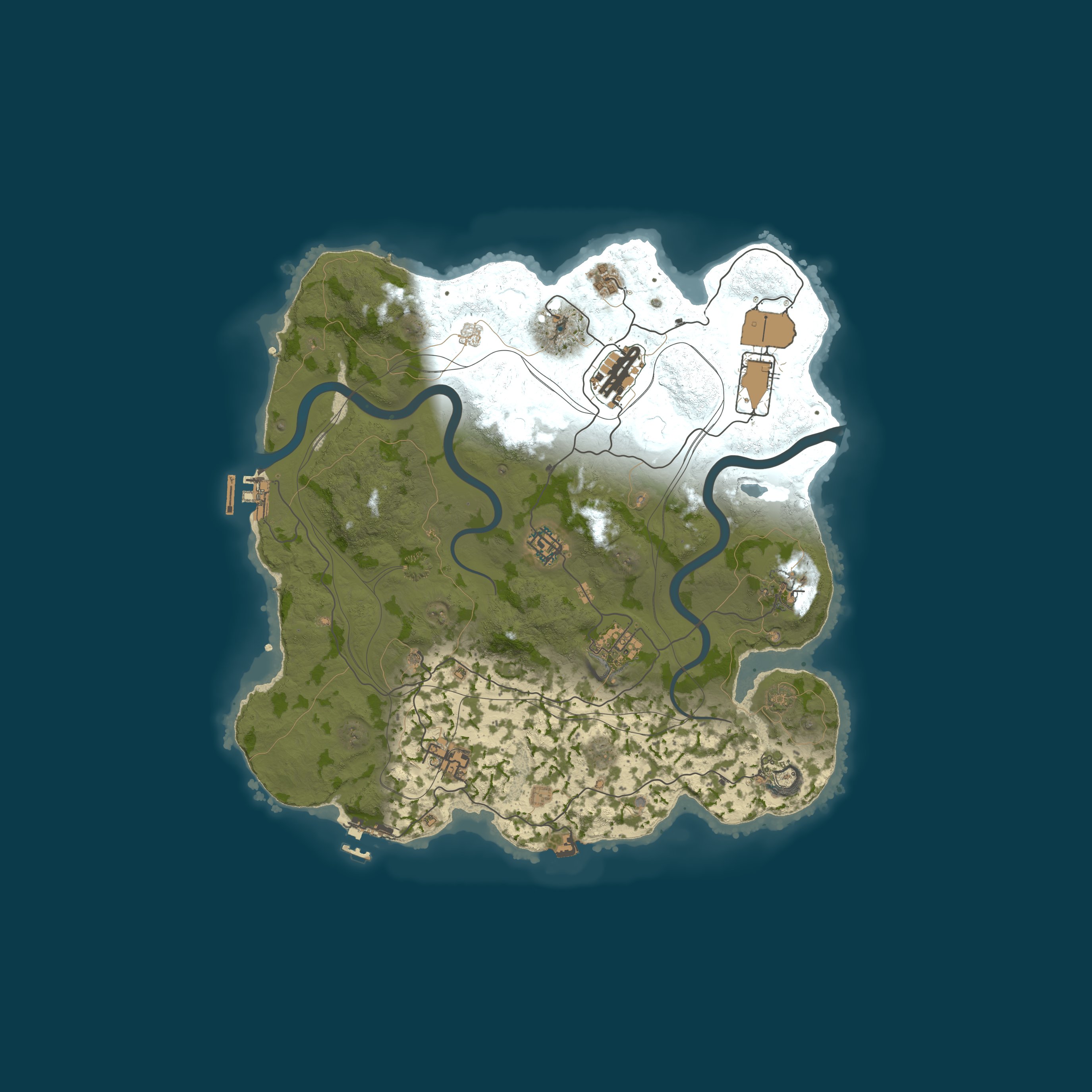 Map for AceRust.com 3x Monthly Solo/Duo/Trio | Shared BPs