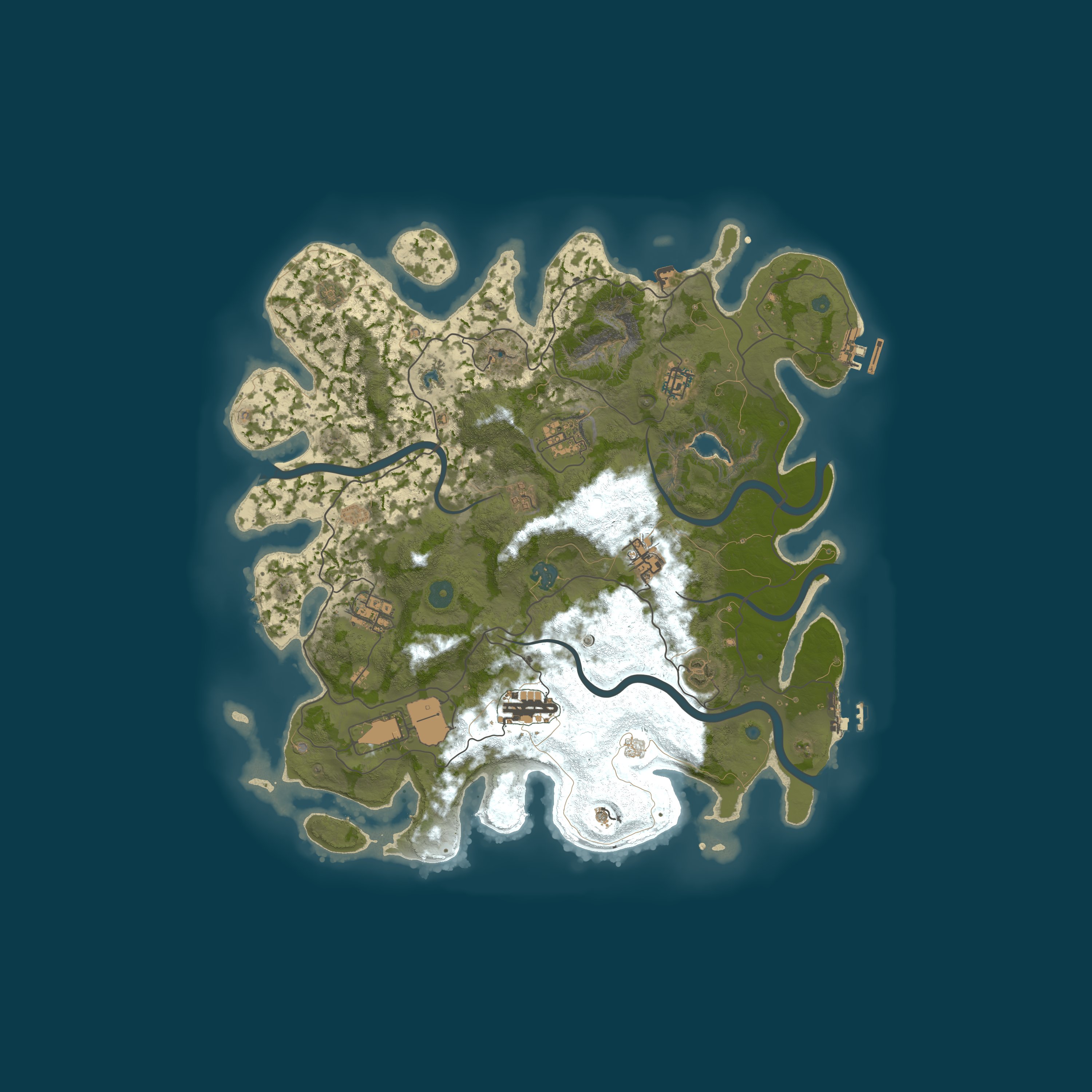 Map for [新手联盟] 丨半硬核PVE丨突袭基地丨武直挑战