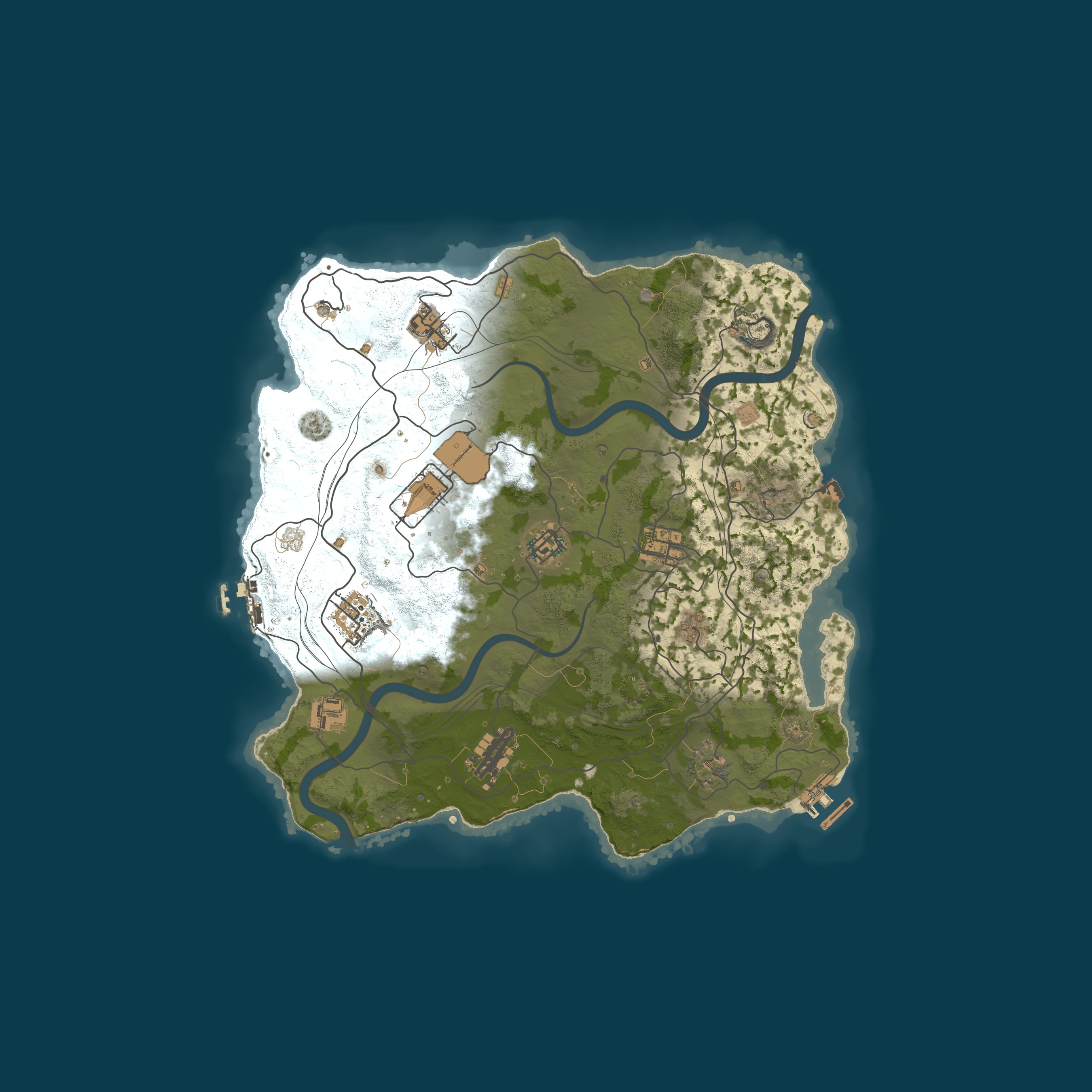 Map for WARBANDITS.GG 5X |Solo/Duo/Trio|Loot+|TP|Kits|x5 JUST WIPED