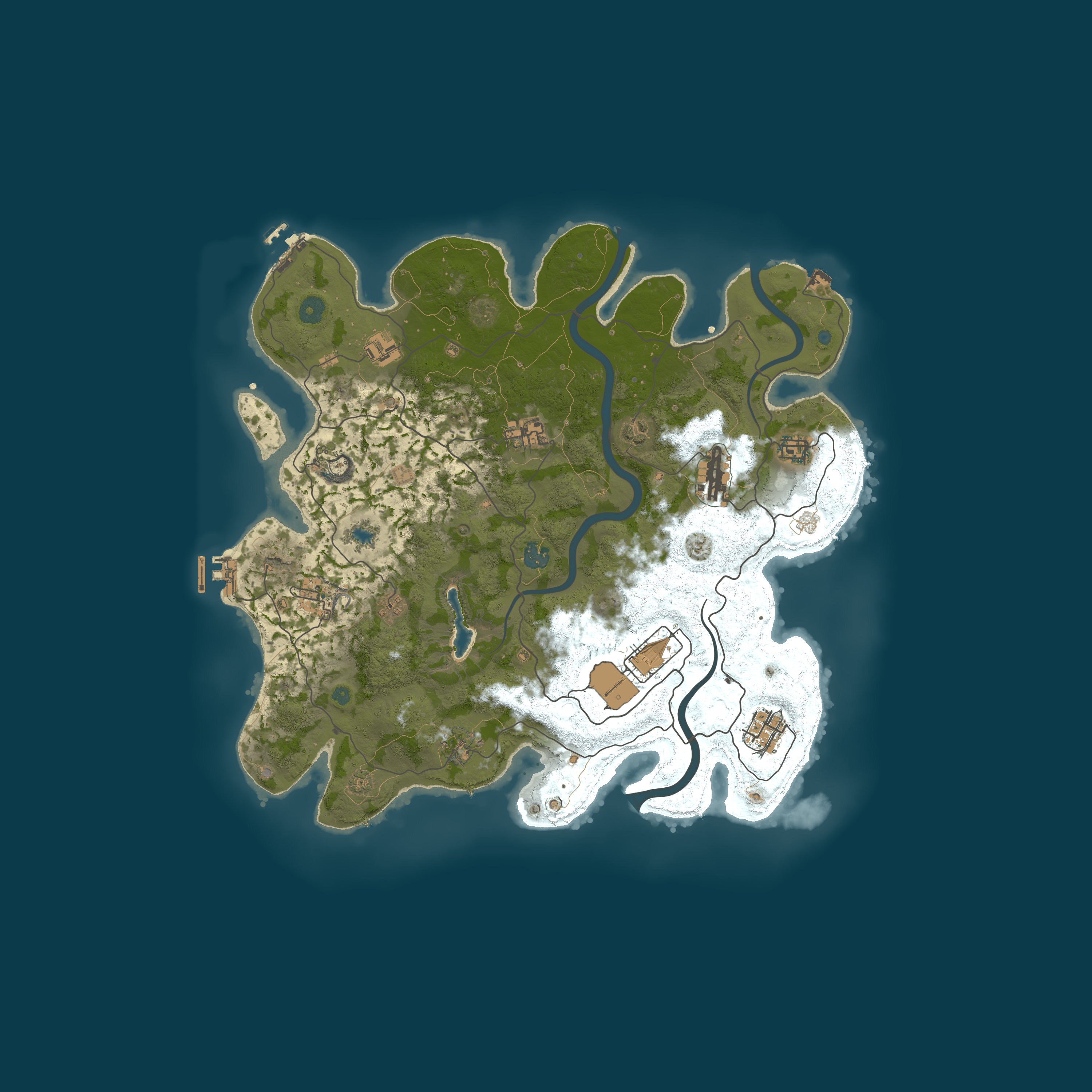 Procedural Map, size 4000, seed 1946692721