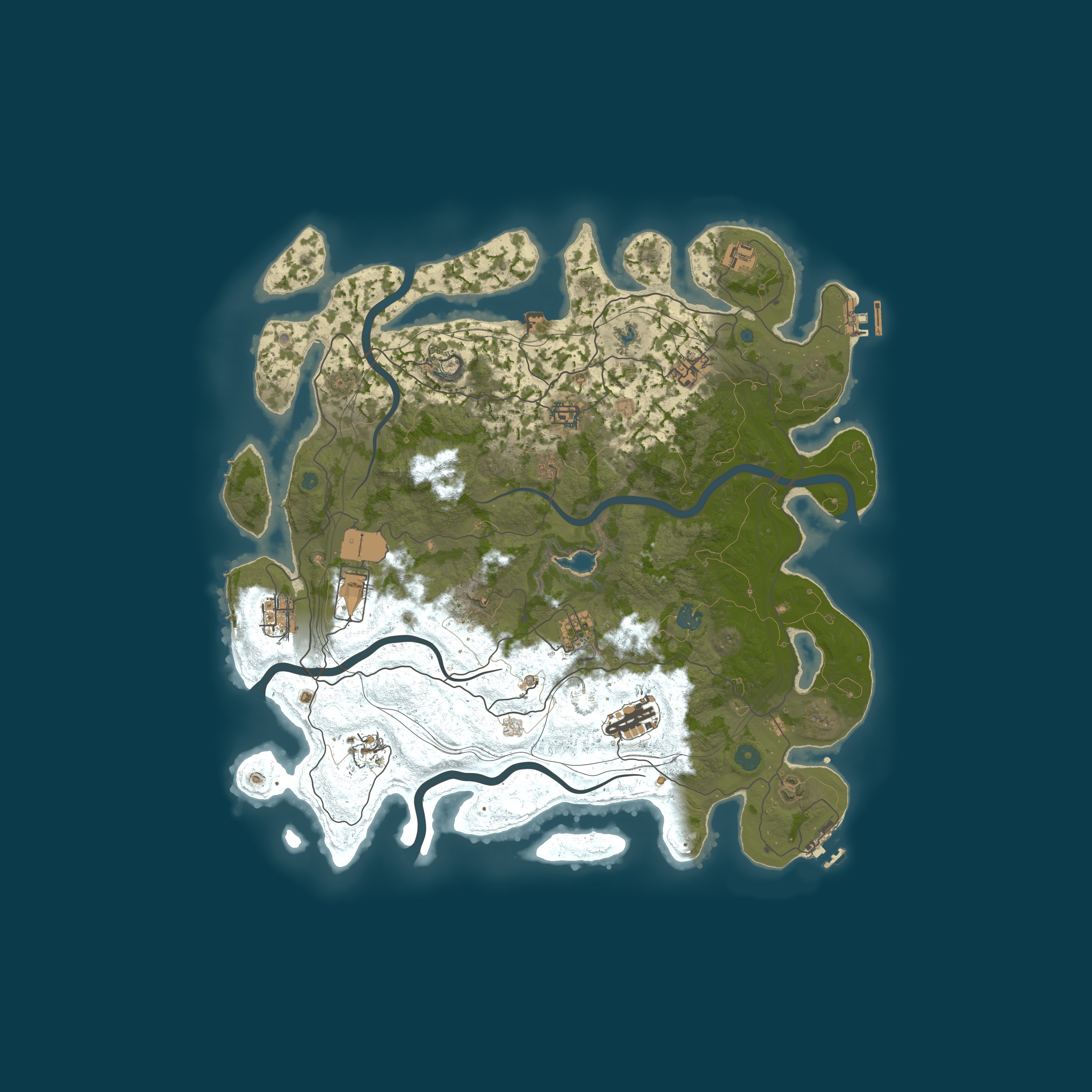 Procedural Map, size 4250, seed 66506645