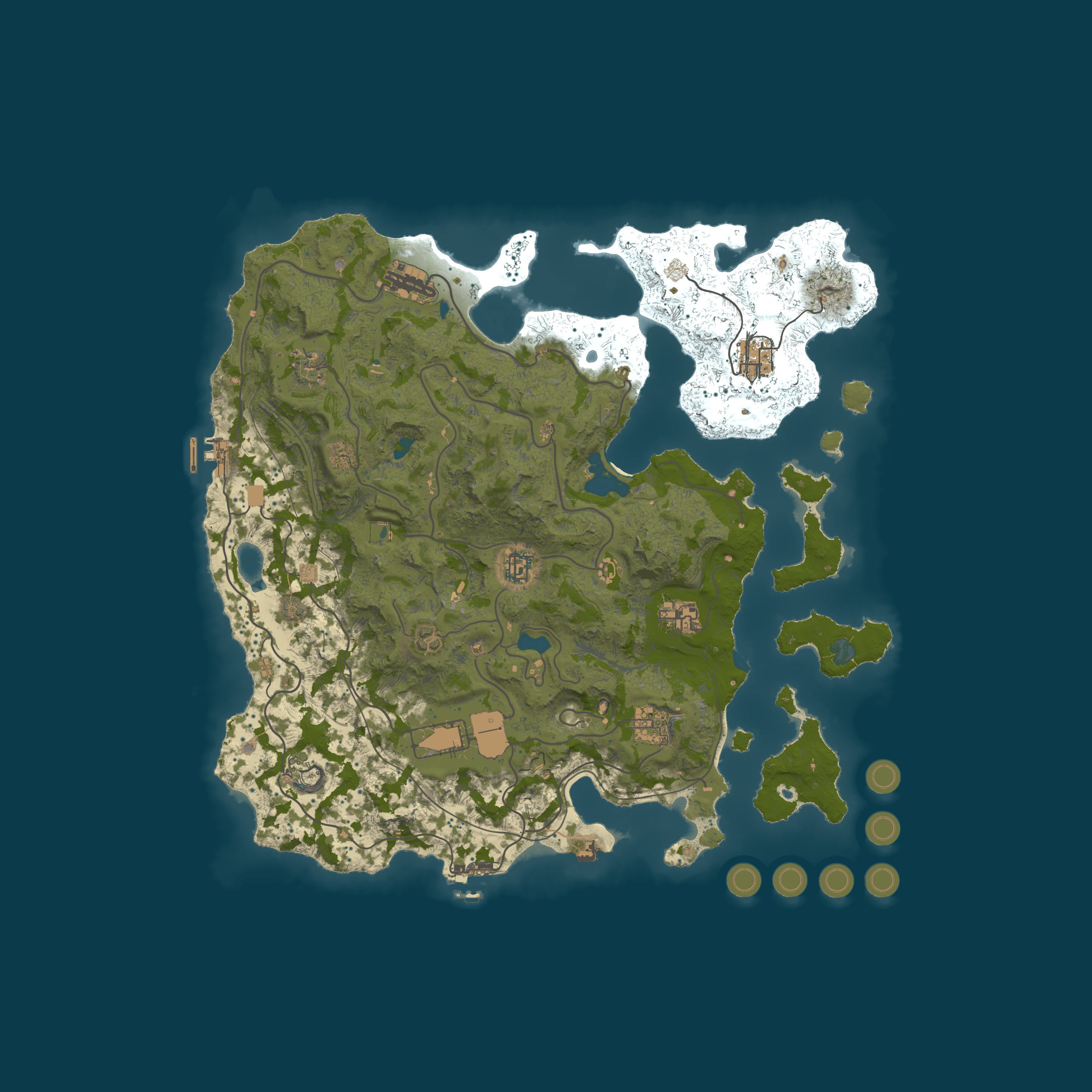 Map for Forgepoint 10x PvE | Leg Items | Skill Tree | Raid Bases