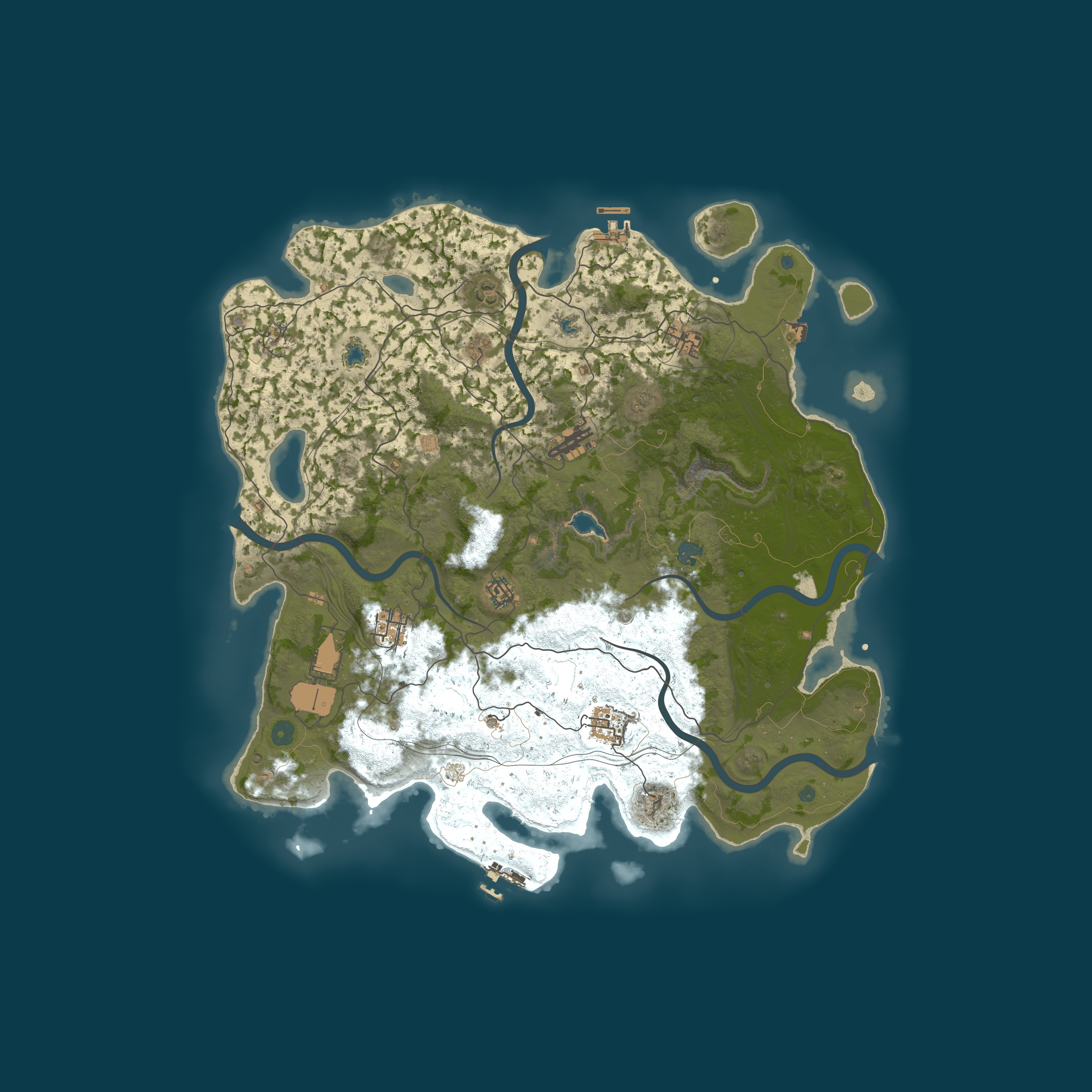 Map for Dusk till Dawn DUO Primitive | 5% Upkeep | No BP Wipe