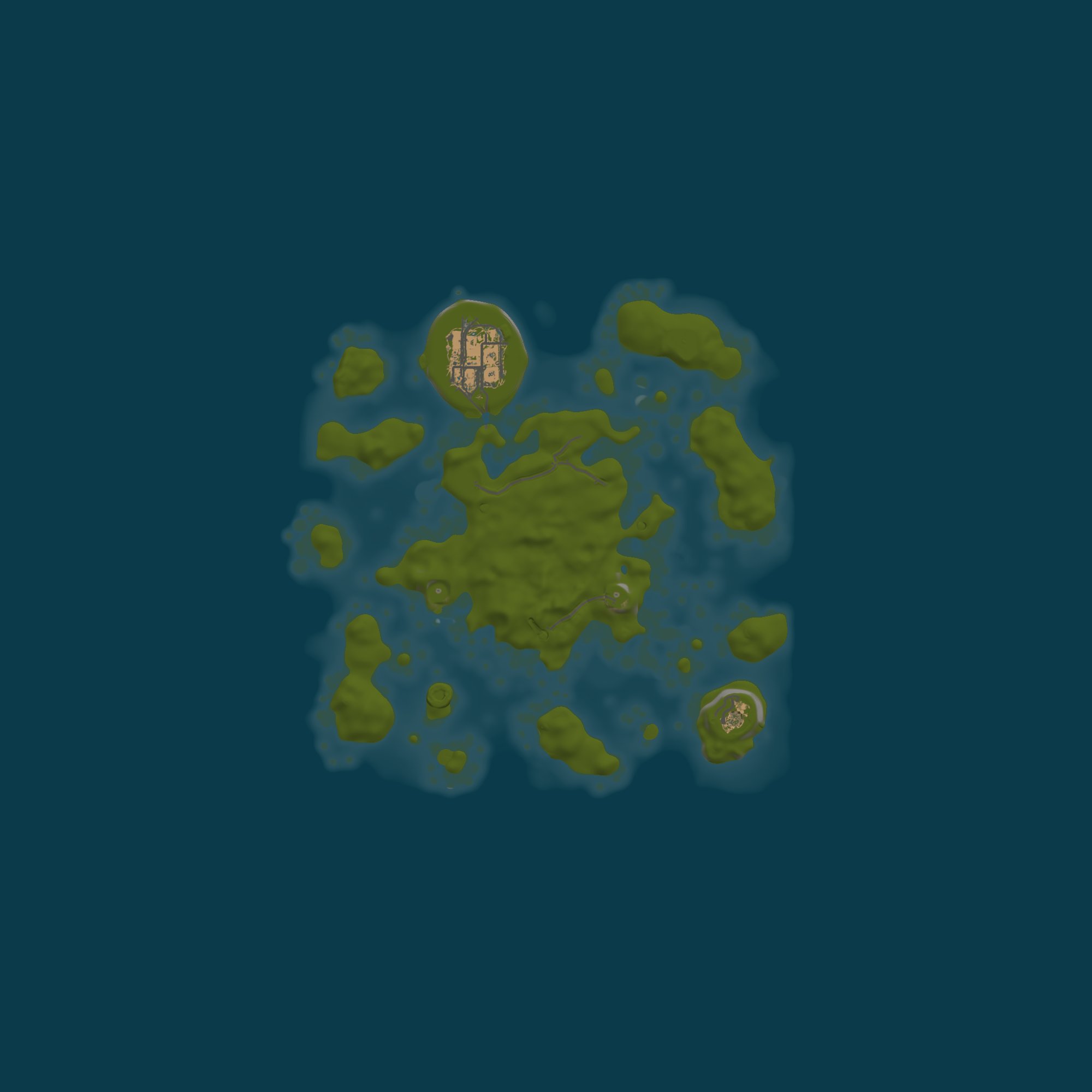 One Grid Map, size 2000, seed 1337