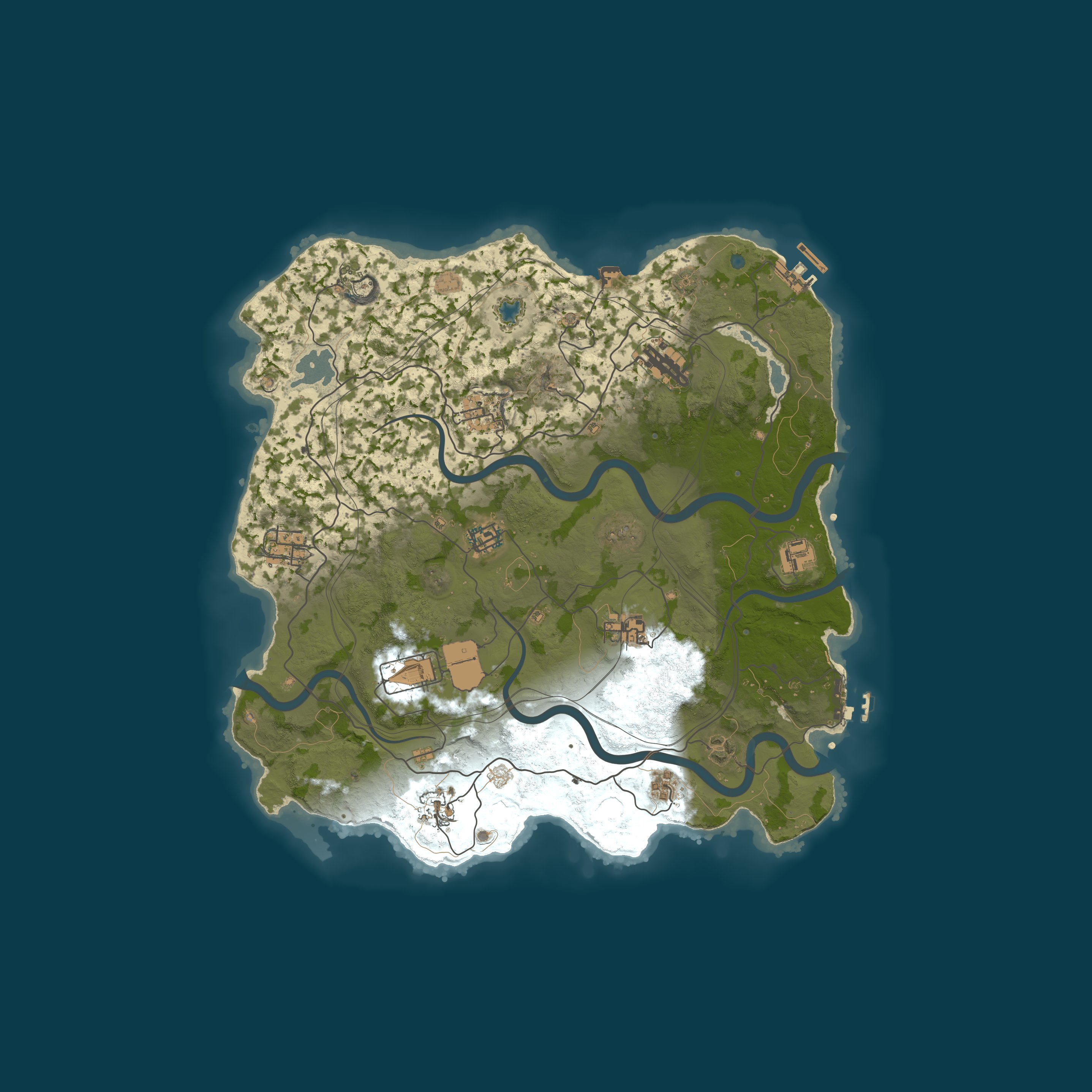 Map for Скуфный остров|X1.5|PVP|NO OFFLINE RAID