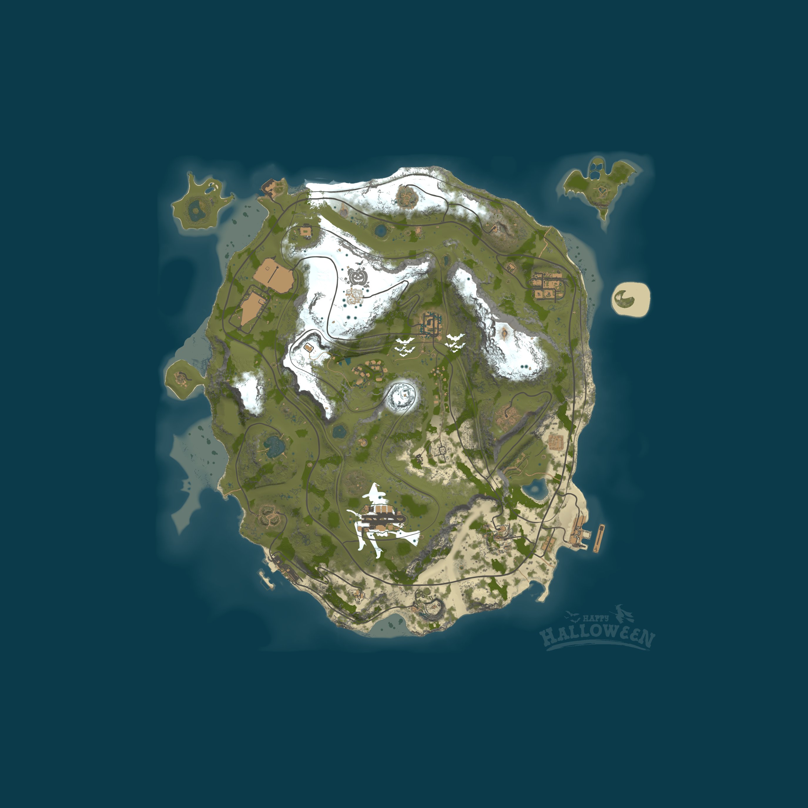 Custom Map, size 3500, seed 1337