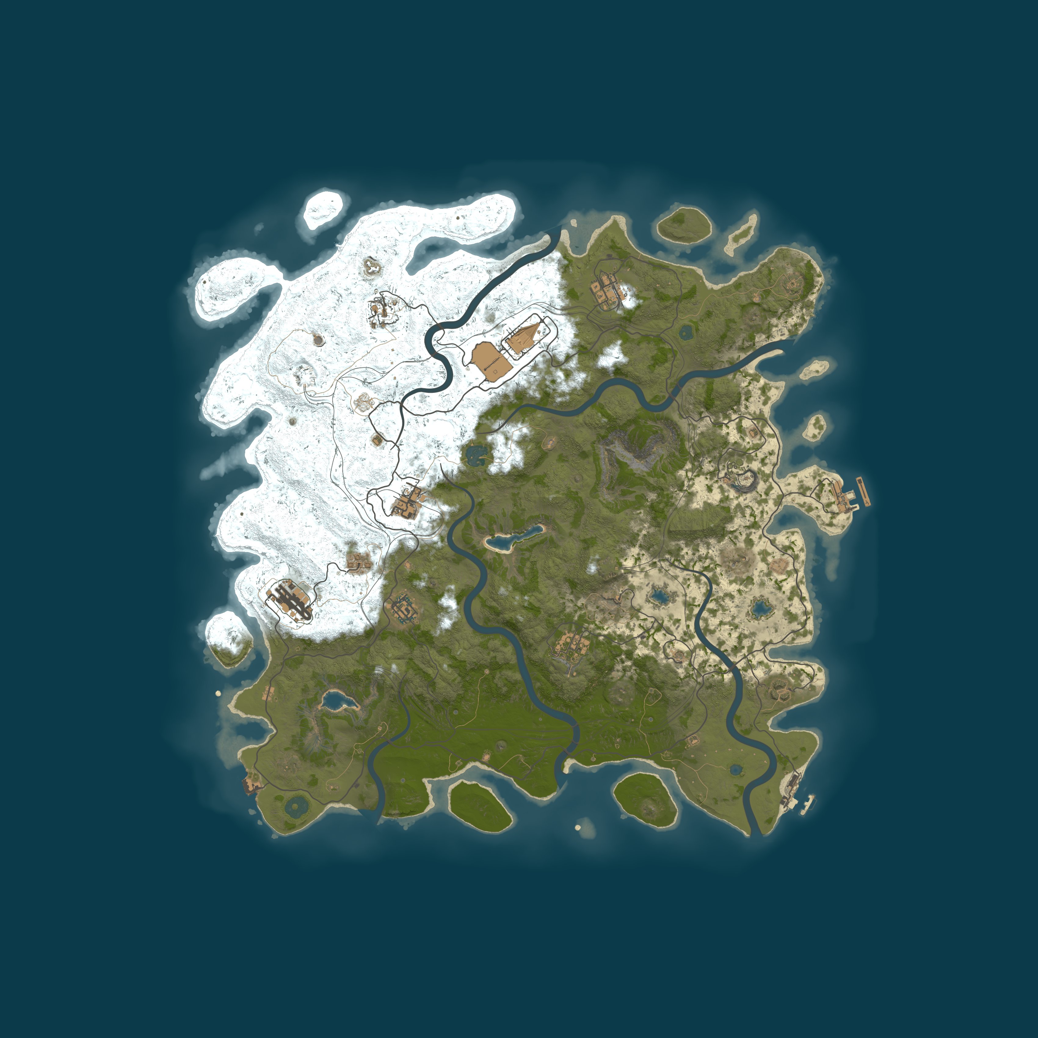 Map for RustCraft PVE