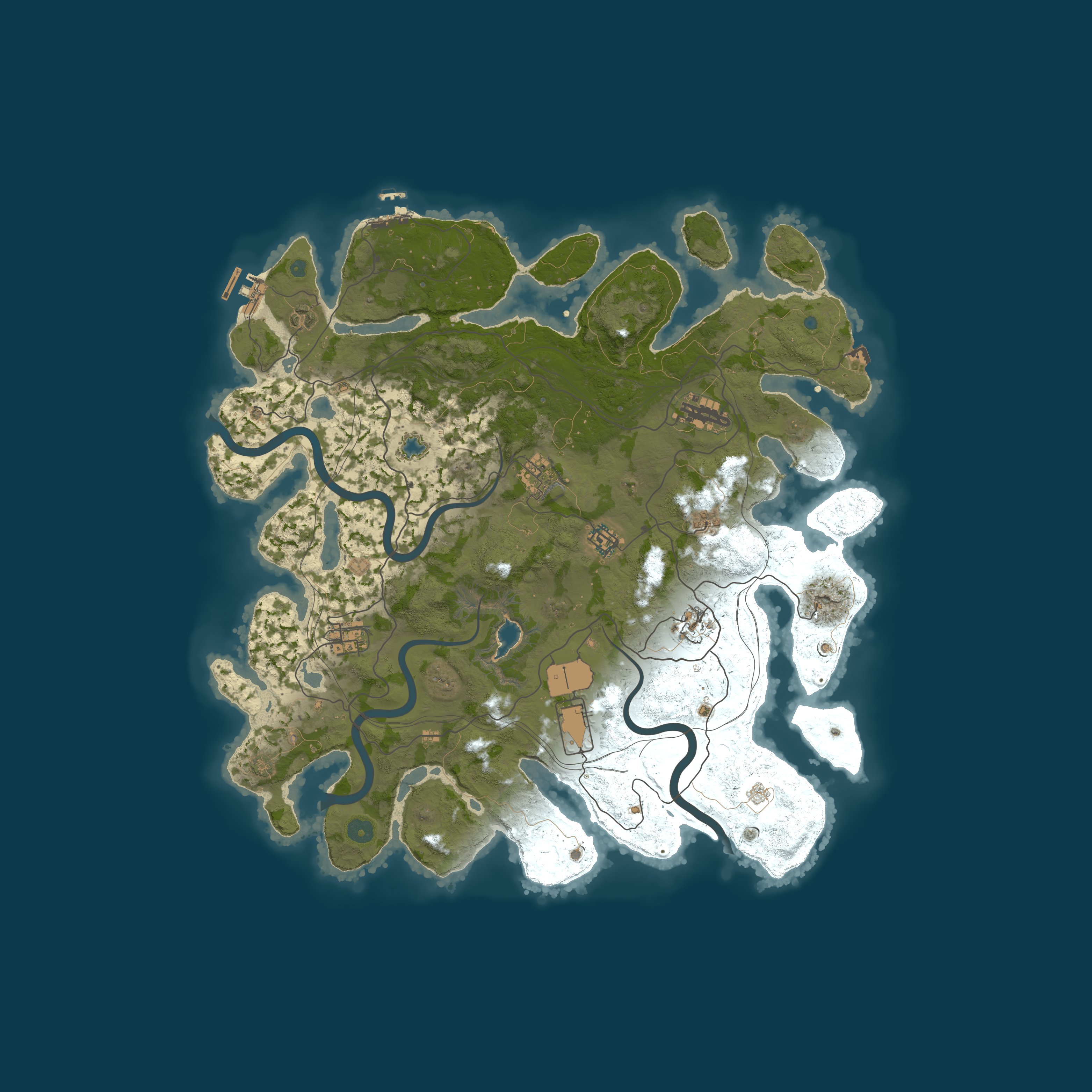 Map for Hustle Rust - [2X, VANILLA]