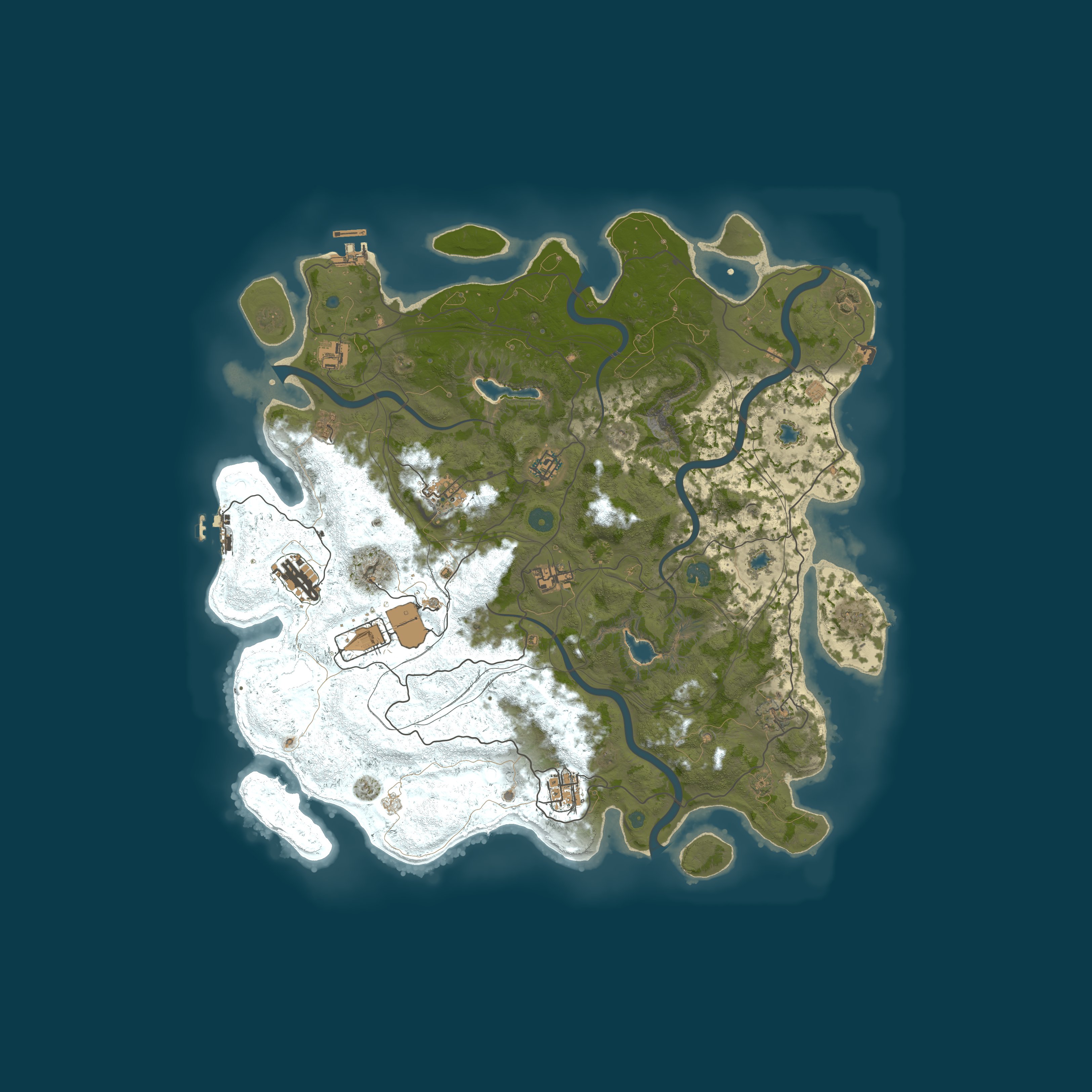 Procedural Map, size 4500, seed 1088259464