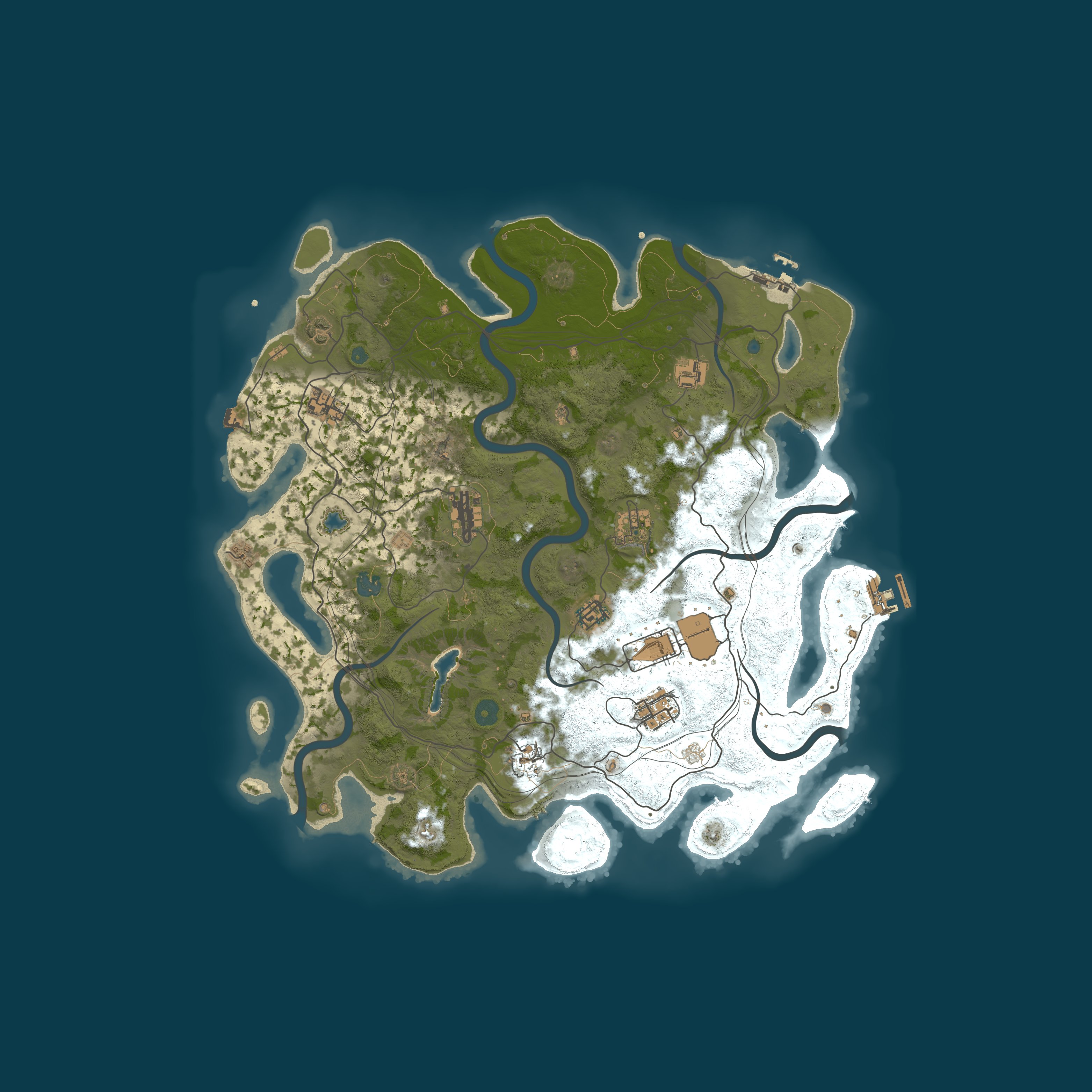 Custom Map, size 4250, seed 1337
