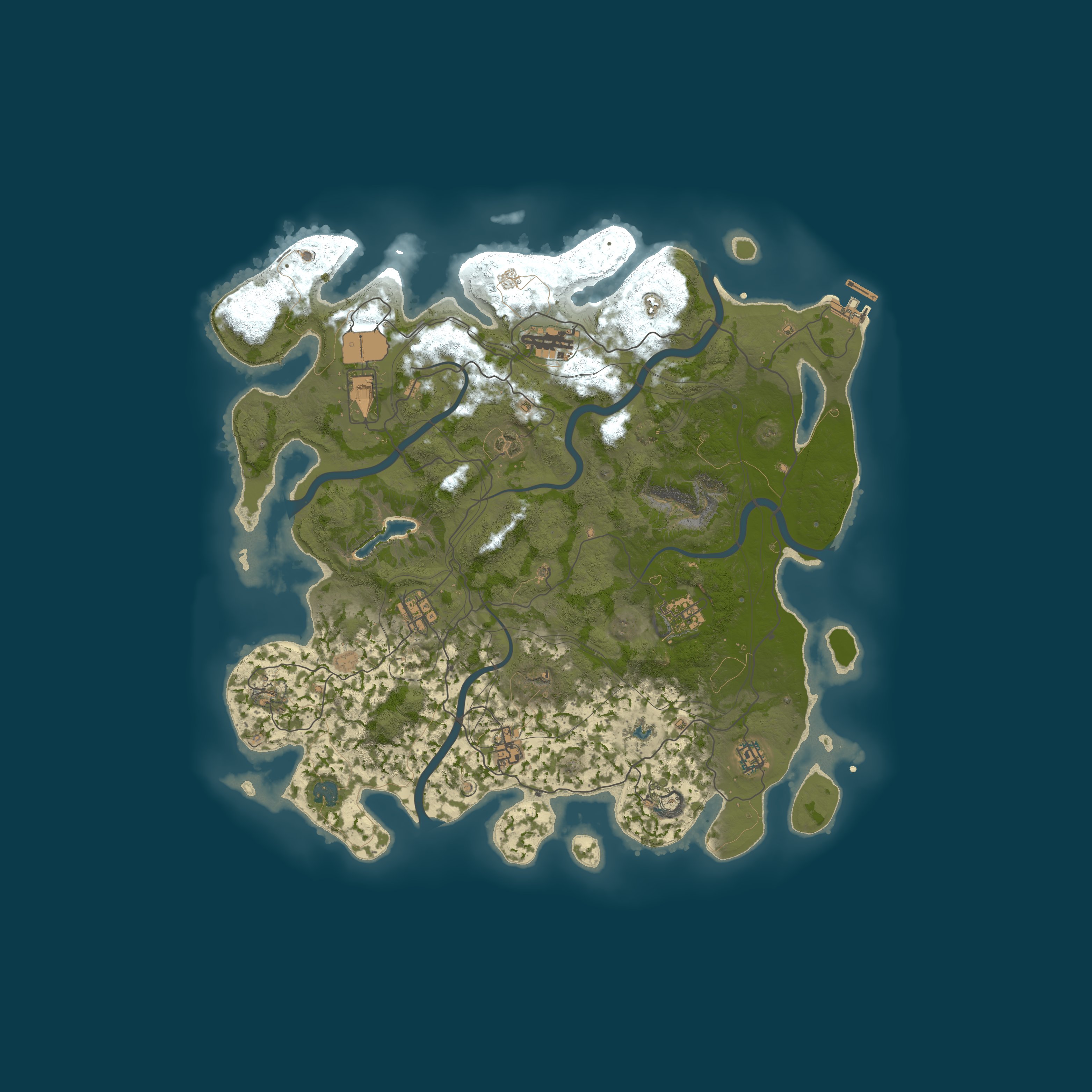 Map for [US] Rust For Parents | Hybrid PvPvE | 0.5x Upkeep