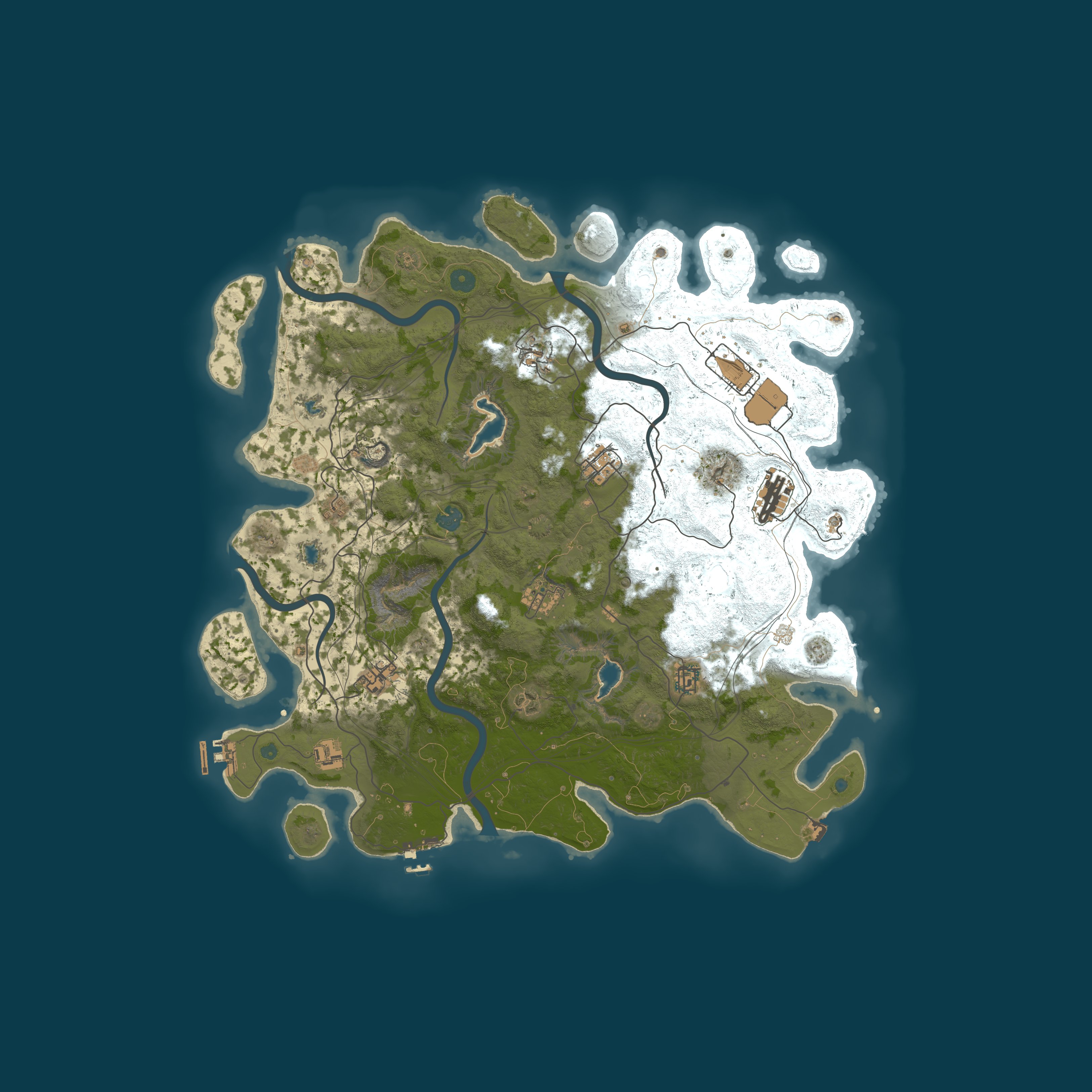 Procedural Map, size 4500, seed 1241421018