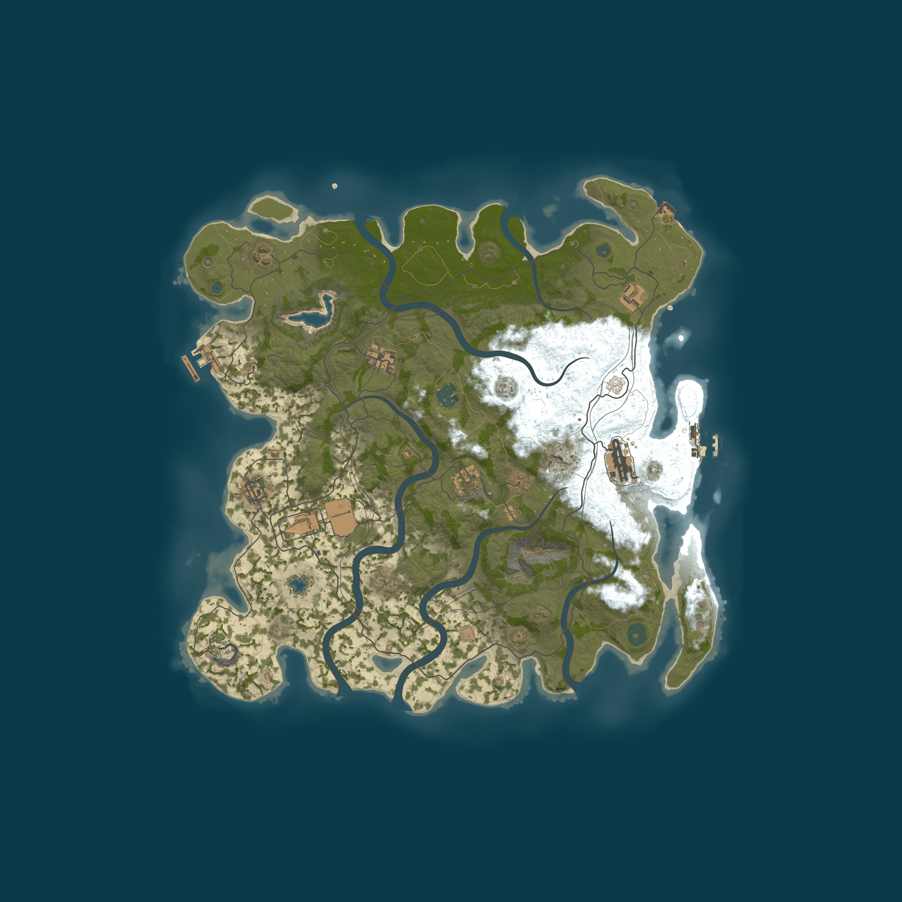 Map for Vanilla Rust PVE