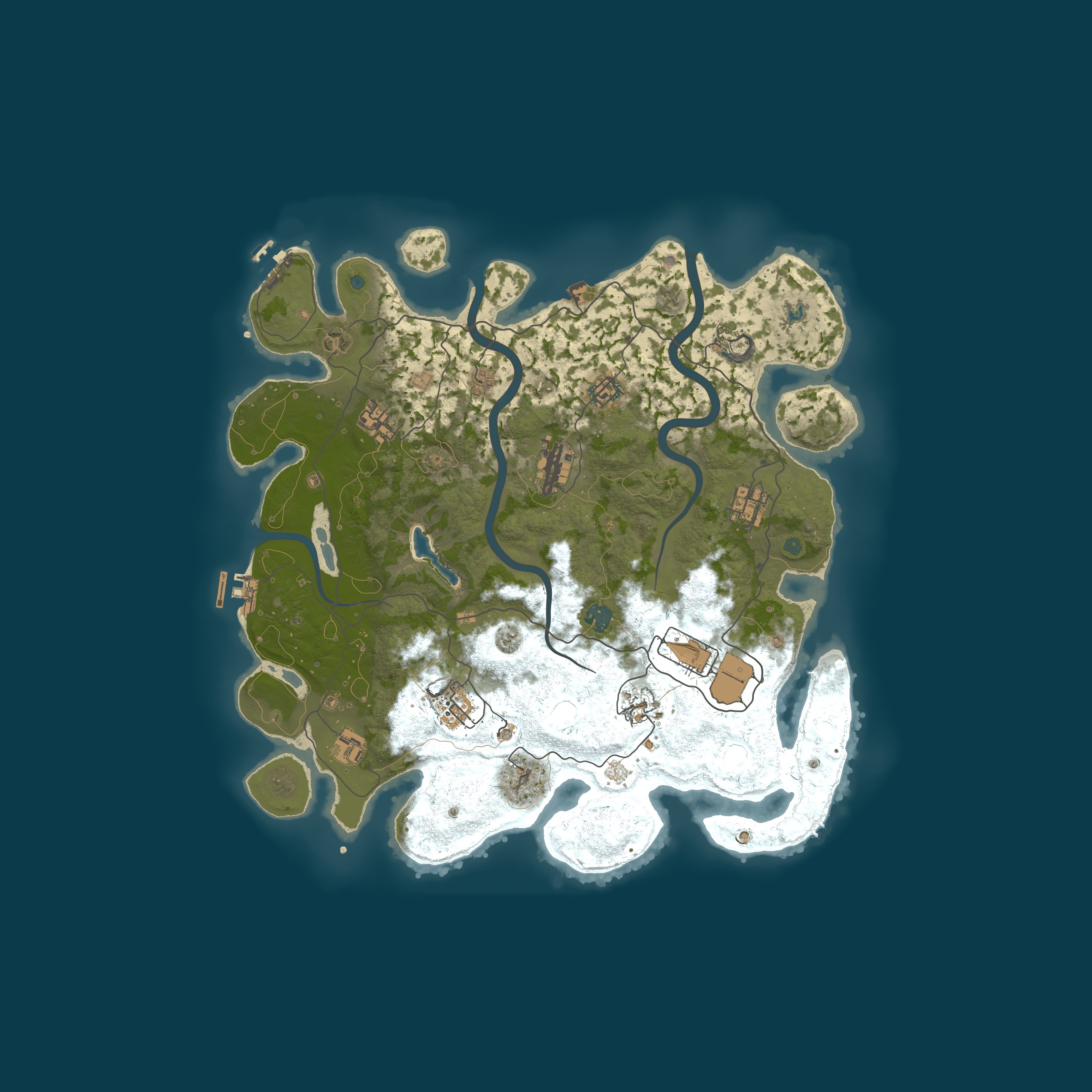 Procedural Map, size 4000, seed 155123