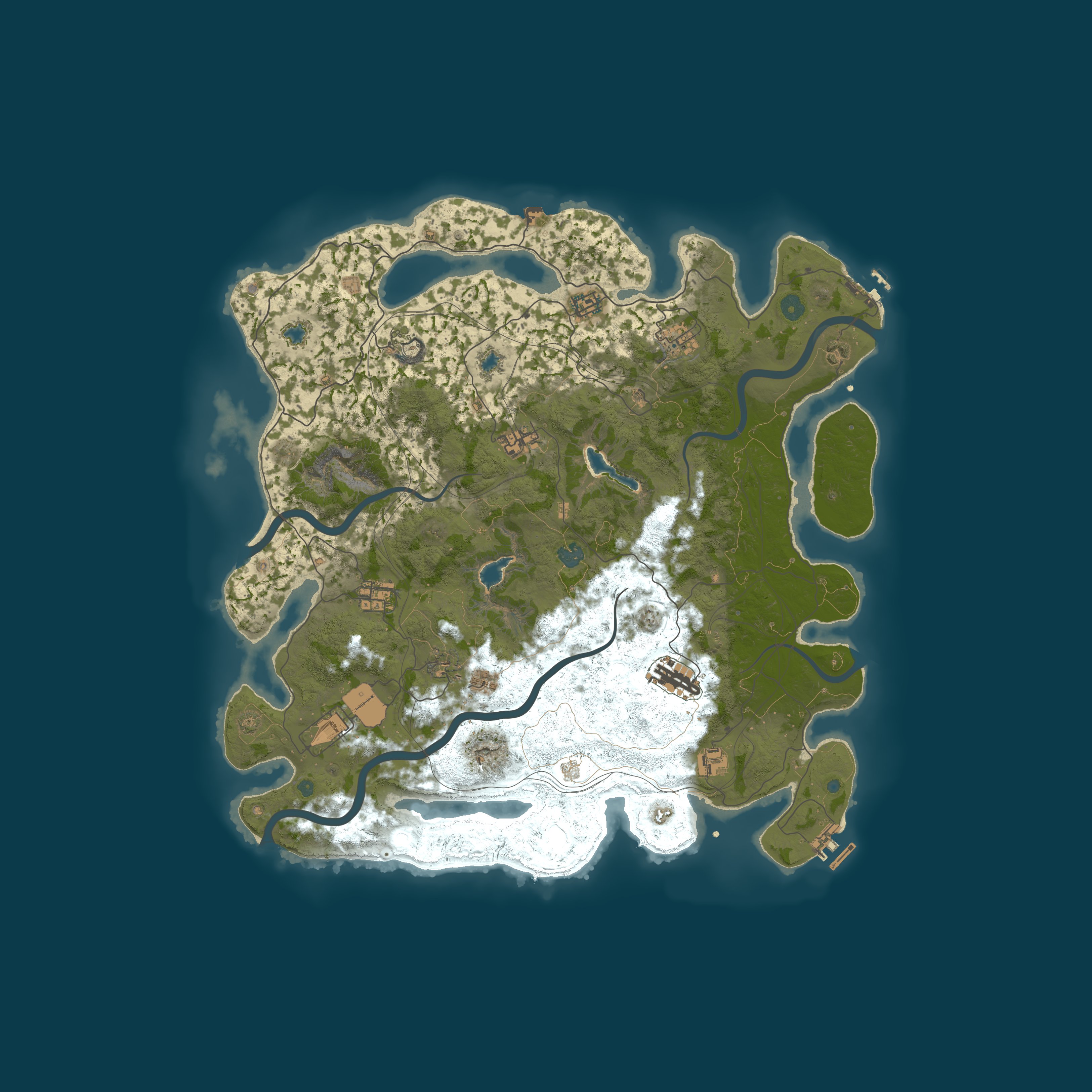 Procedural Map, size 4500, seed 713071830